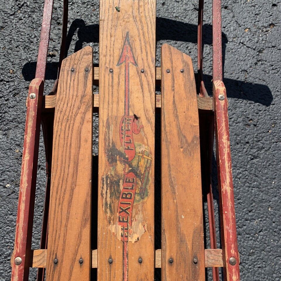 VINTAGE FLEXIBLE FLYER SLED 55-18895  No. 1820044 AIRLINE CHIEF