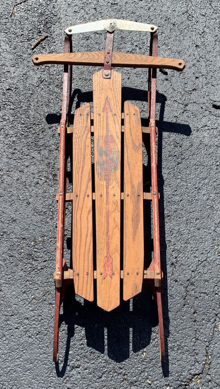 VINTAGE FLEXIBLE FLYER SLED 55-18895  No. 1820044 AIRLINE CHIEF