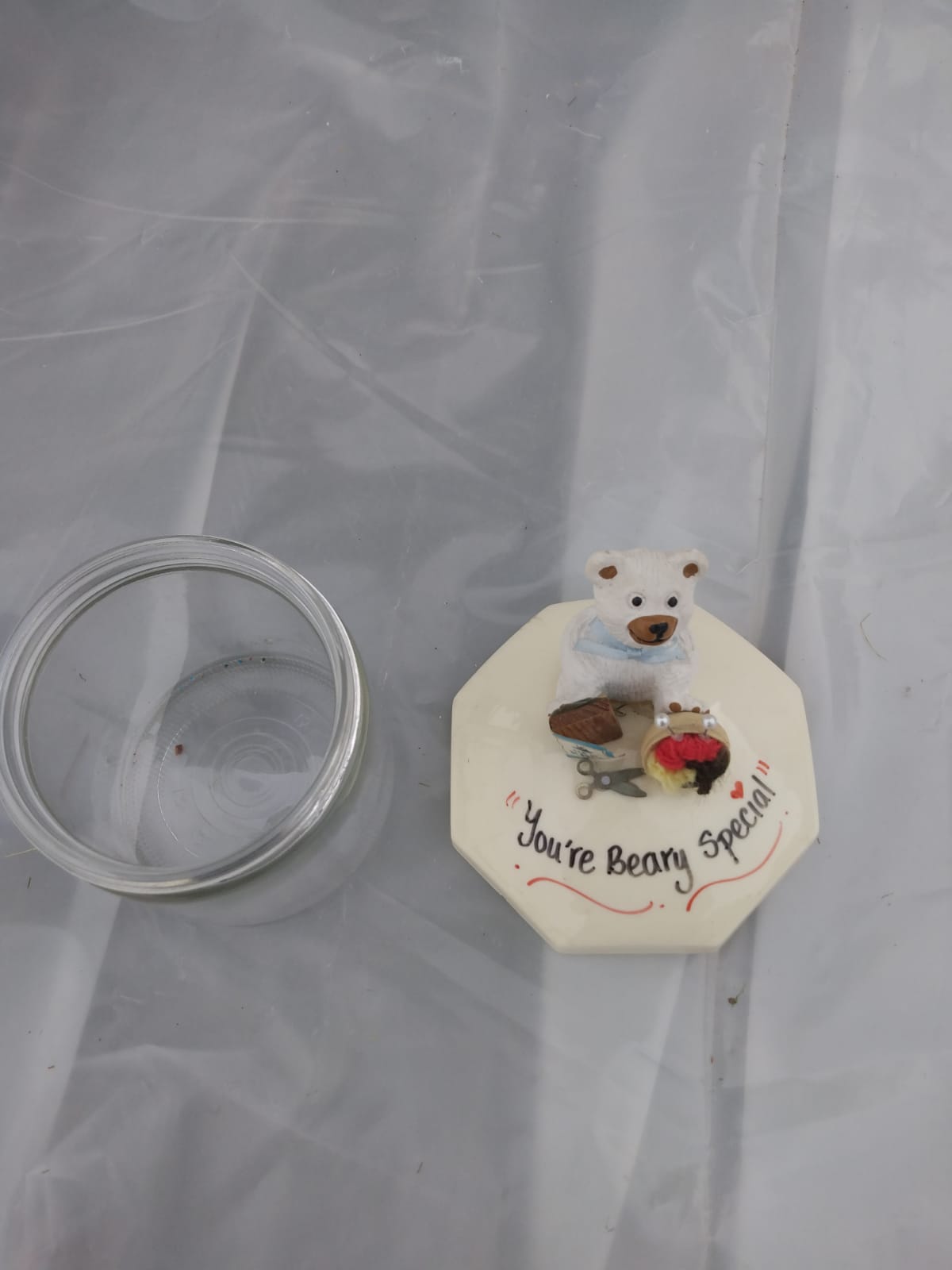 You're Beary Special Sewing kit jar