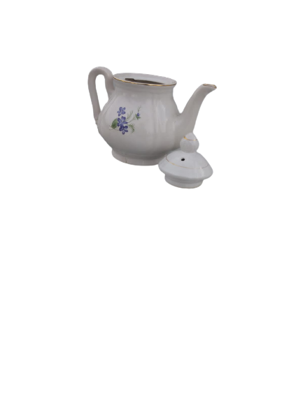 Tea pot- purple flowers