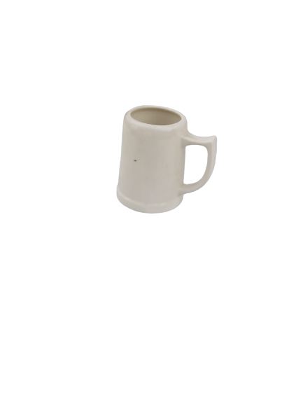 1 white ceramic Beer Stein