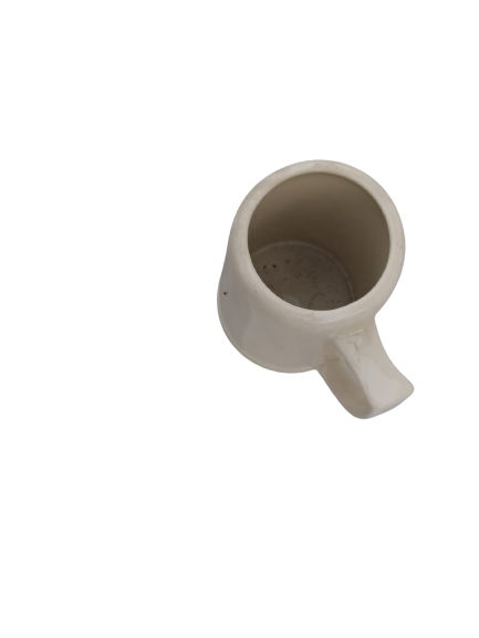 1 white ceramic Beer Stein