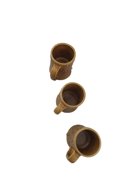 3-ceramic Heidelberg beer mugs- Shenango 10 ounce