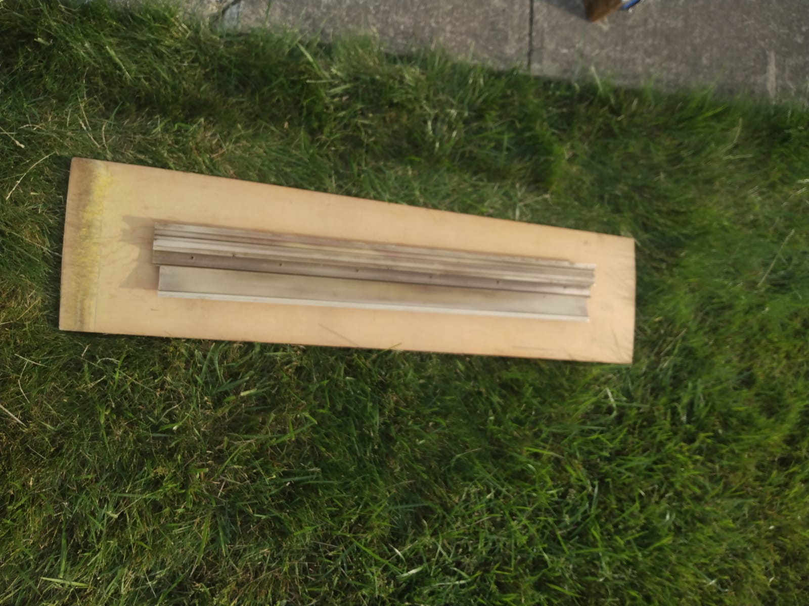 Solid Brass 36" entry floor door threshold- 5 inches wide- 10 pounds