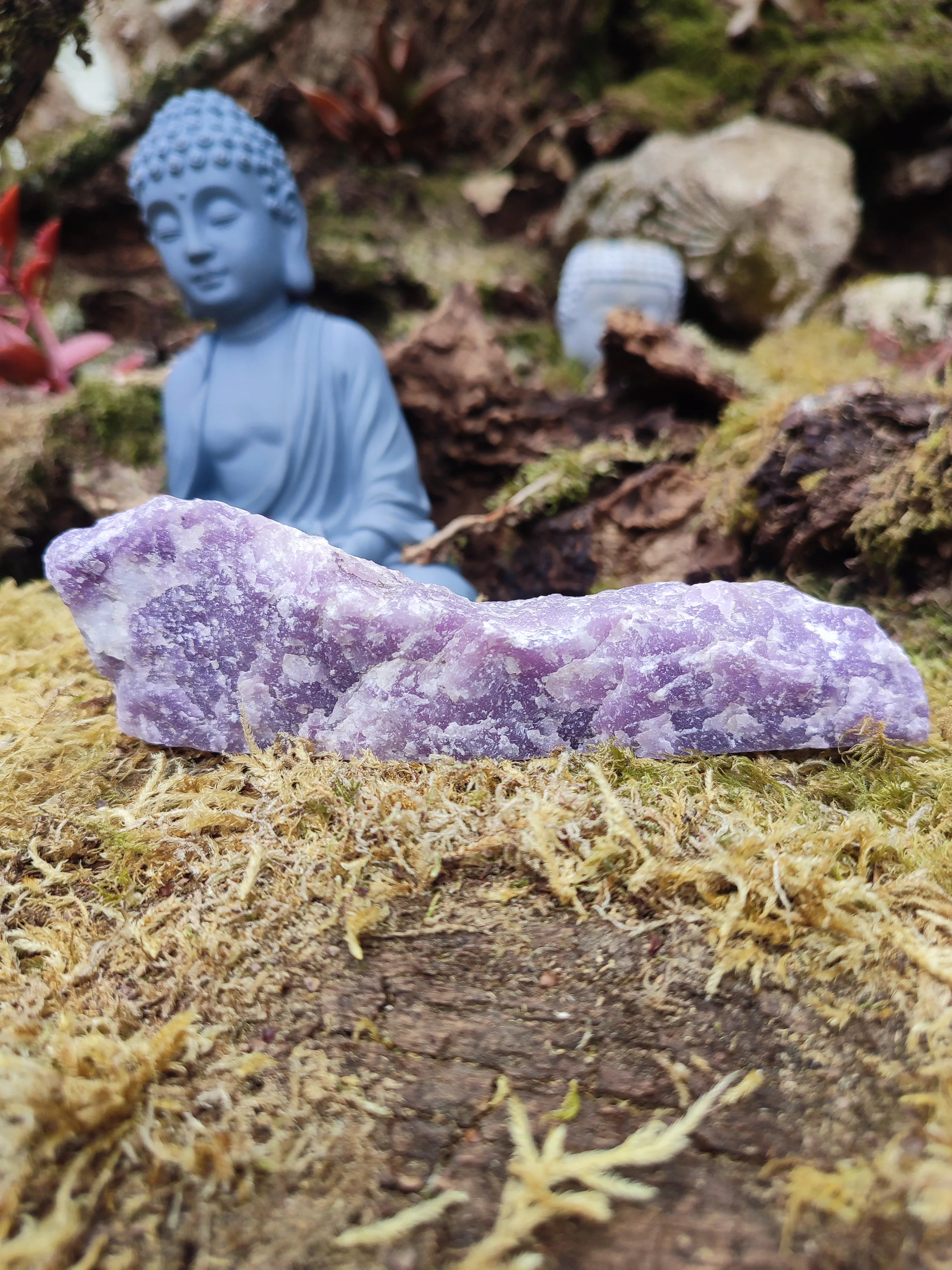 Tranche de lépidolite