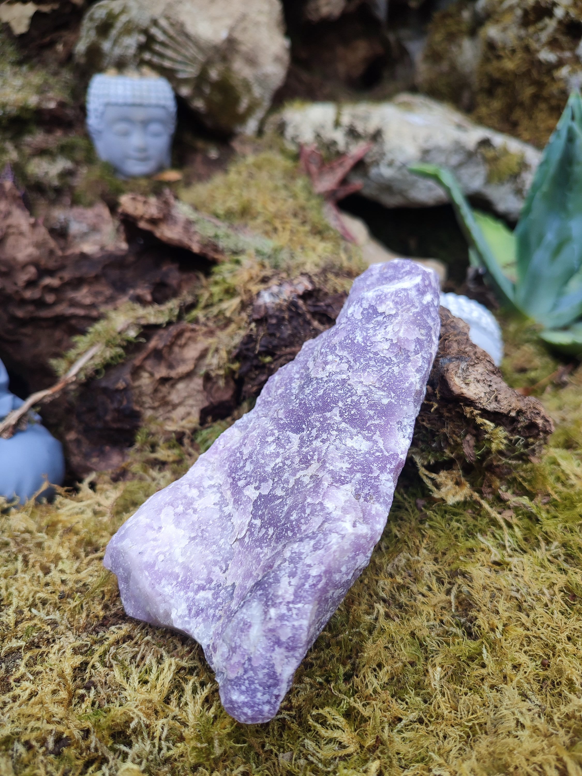 Tranche de lépidolite