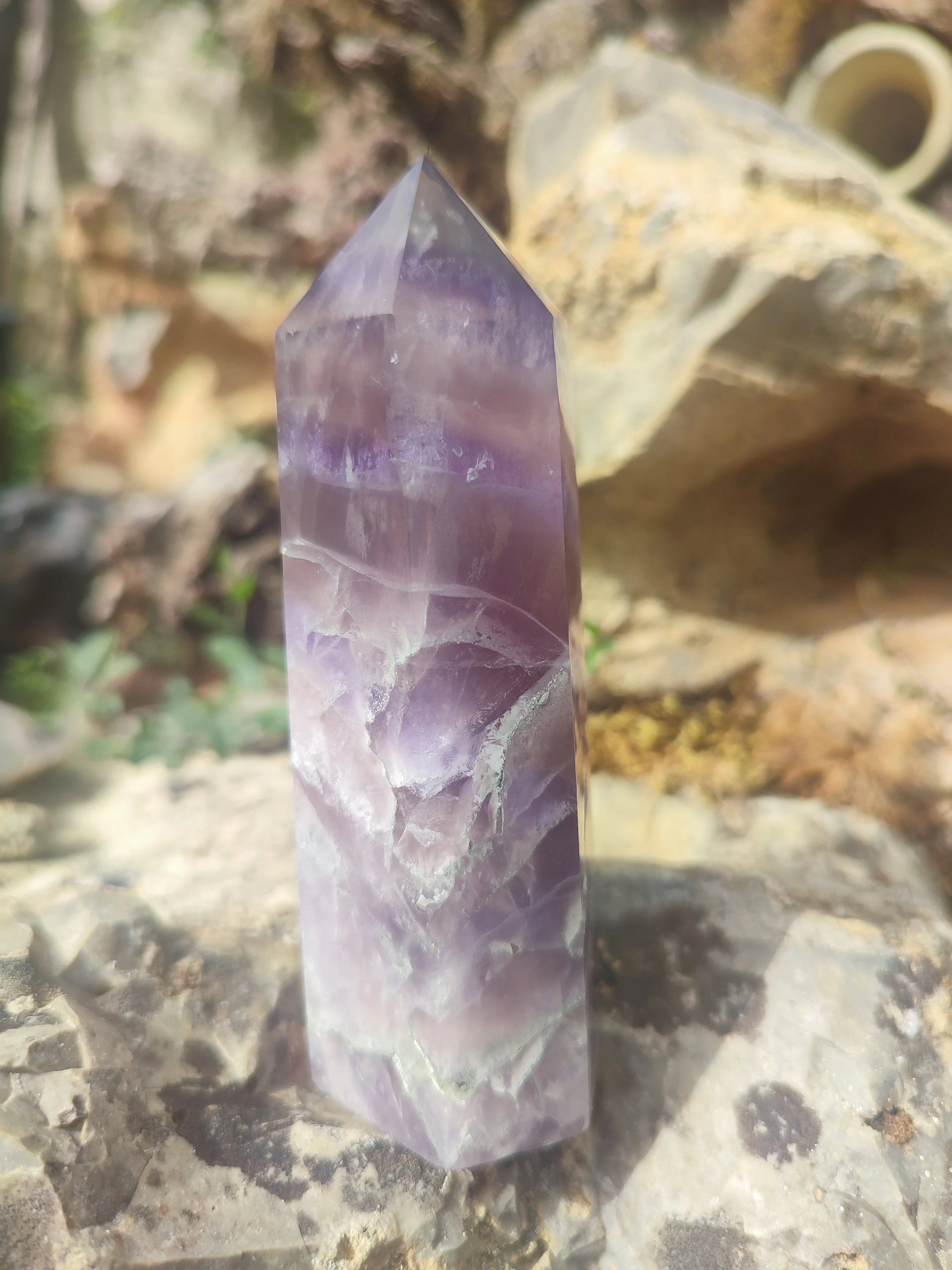 Obélisque de fluorite 