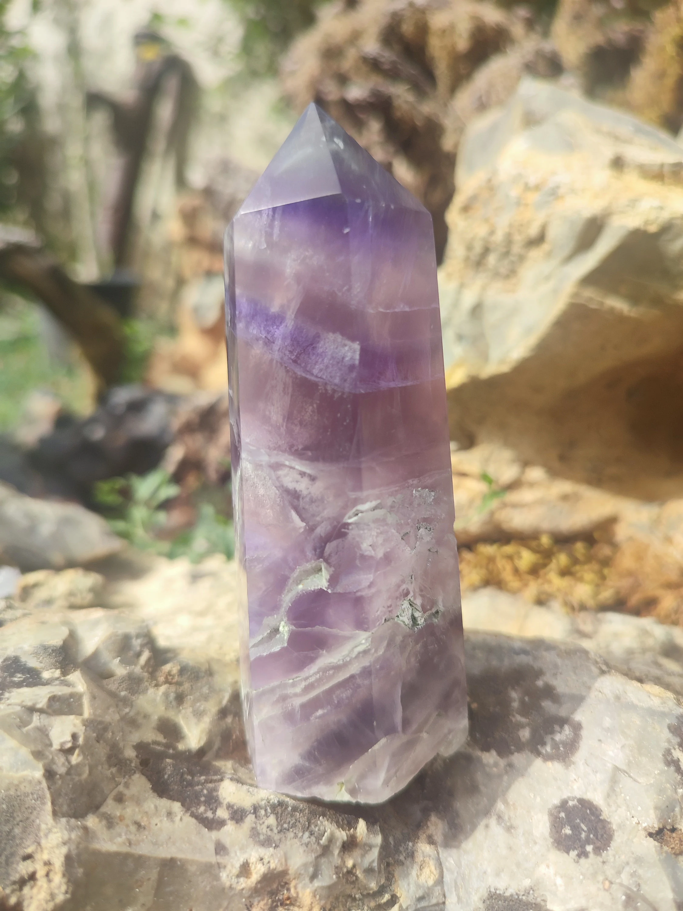 Obélisque de fluorite 