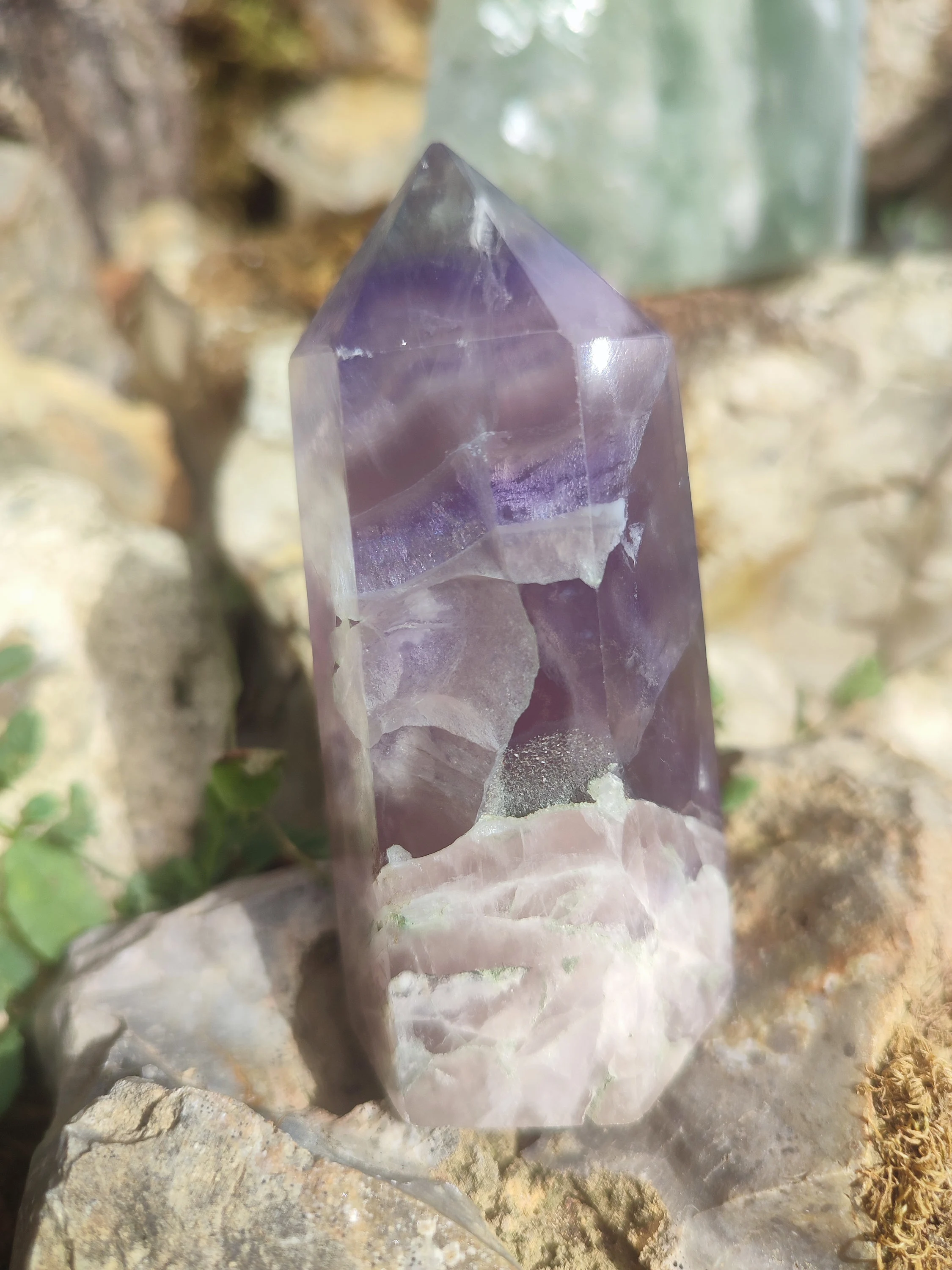 Obélisque de fluorite