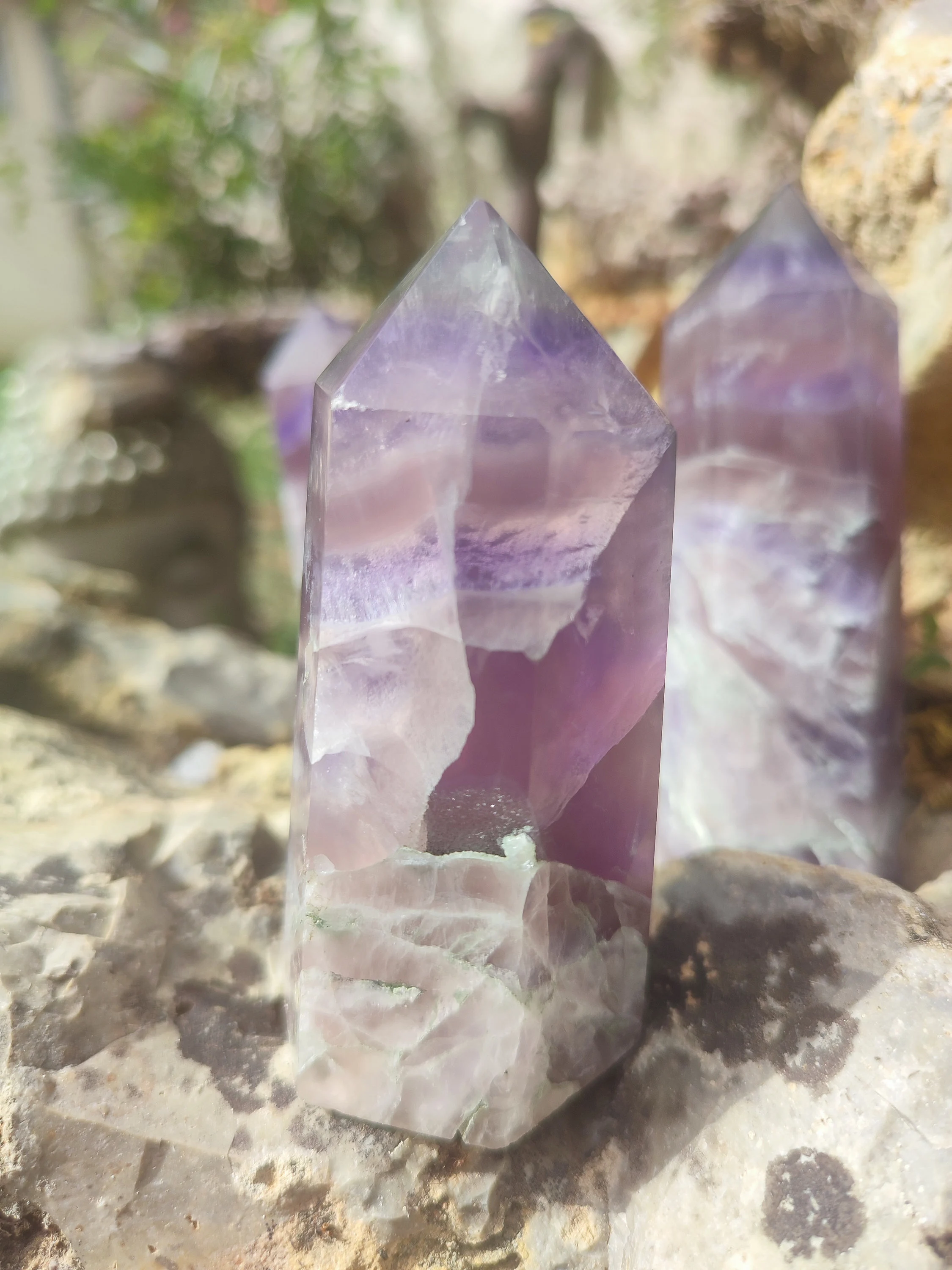 Obélisque de fluorite 