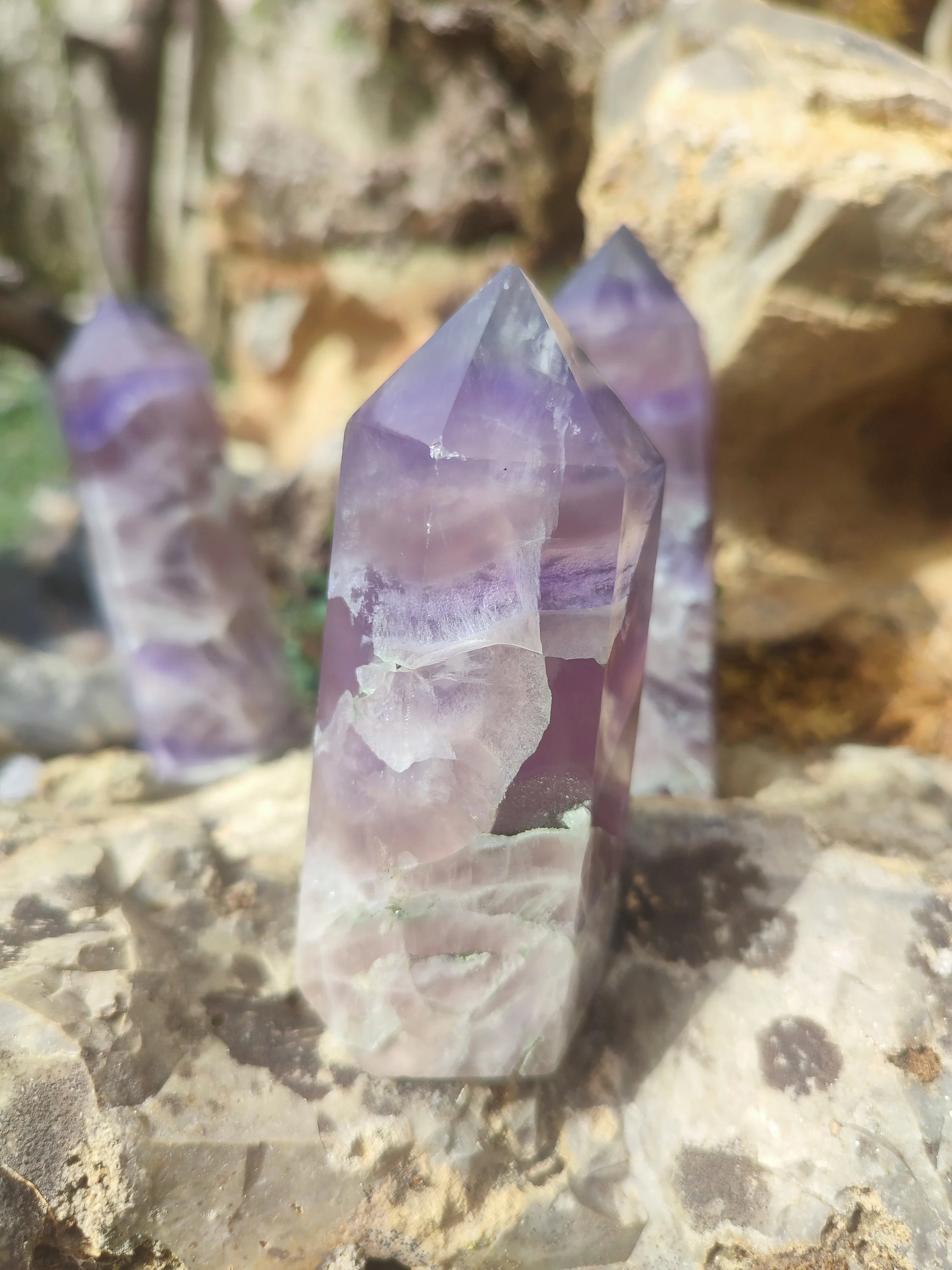 Obélisque de fluorite 