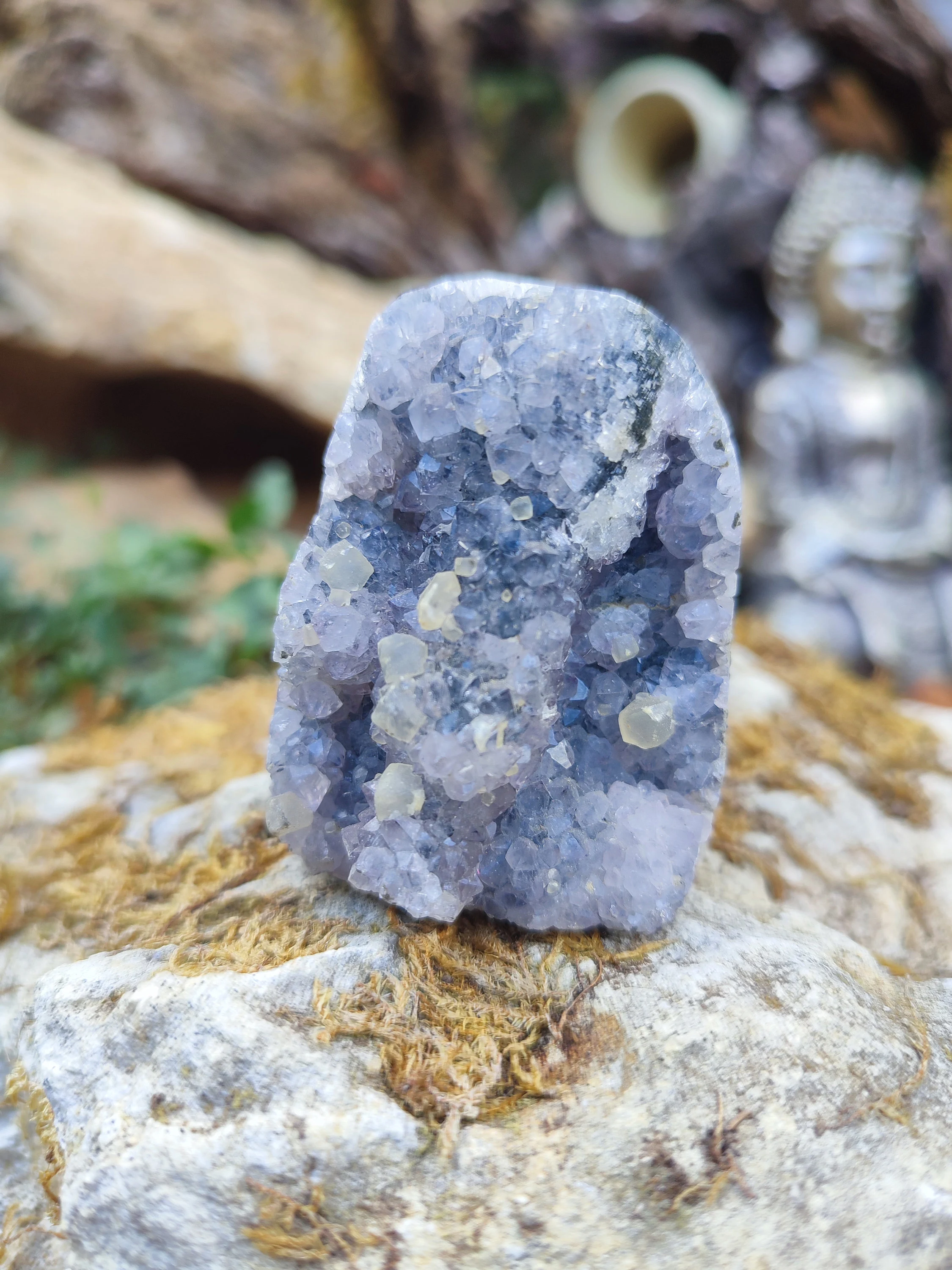 Géode d'Améthyste avec calcite