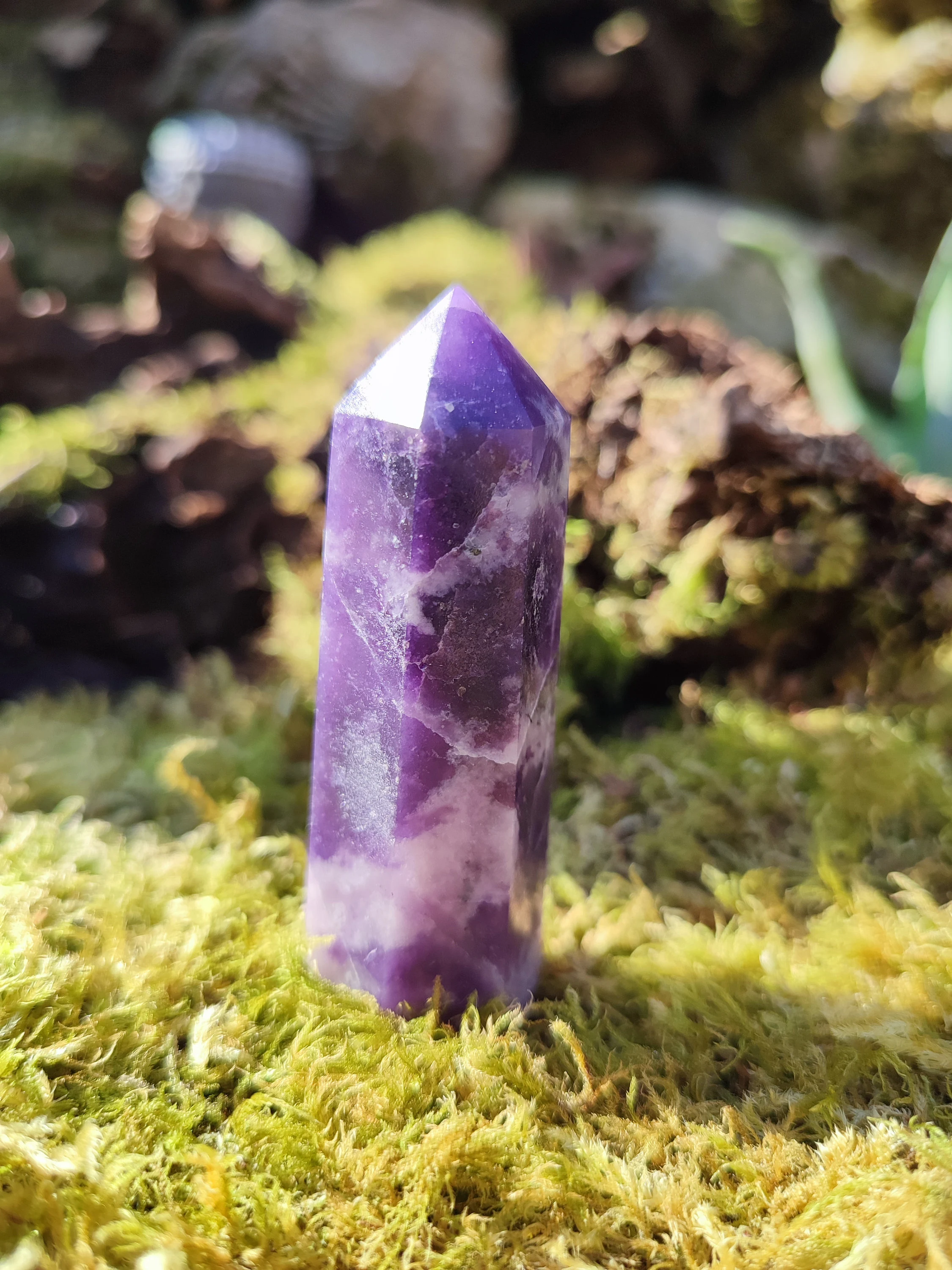 Obélisque de Lépidolite