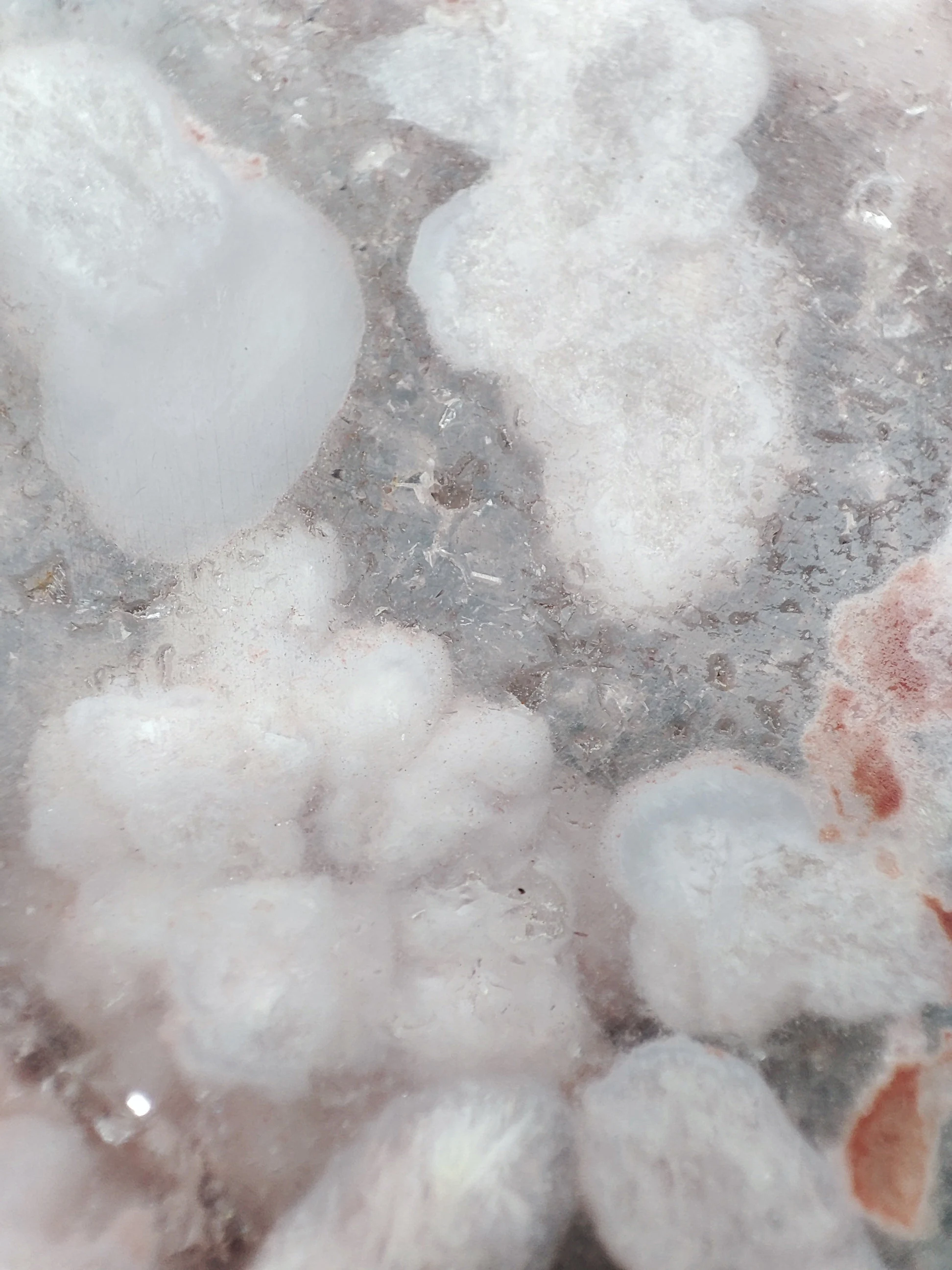 Tranche D'Améthyste rose et d'Agate fleur
