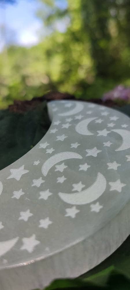 Lune de Sélénite 14 cm