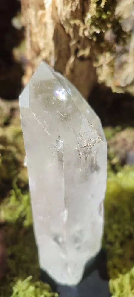 Pointe de Cristal de Roche sur trépied