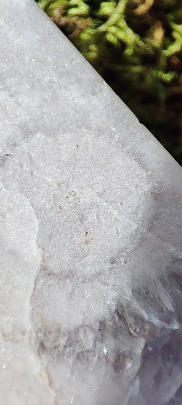 Obélisque d'Améthyste rose et d'Agate fleur