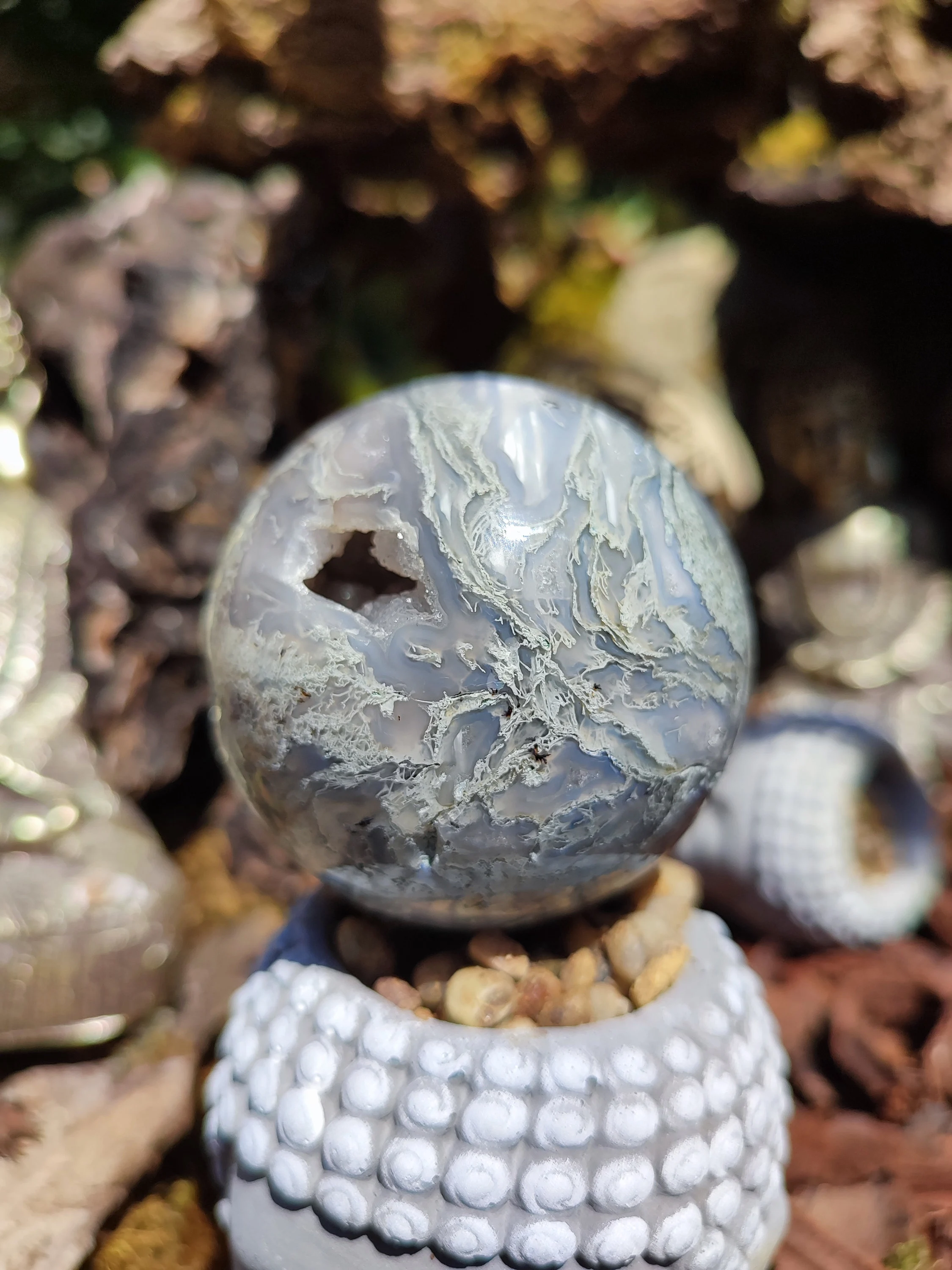 Sphère d'Agate mousse