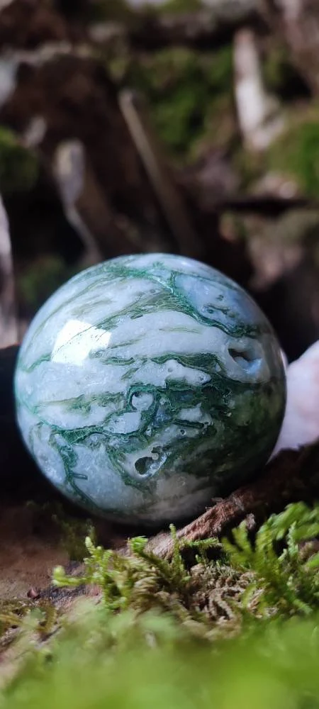 Sphère d'Agate mousse
