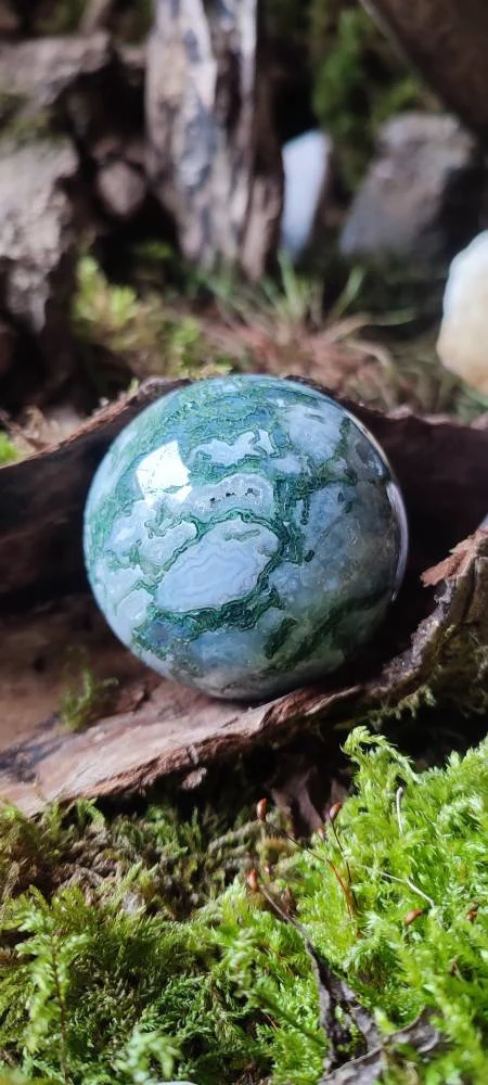 Sphère d'Agate mousse