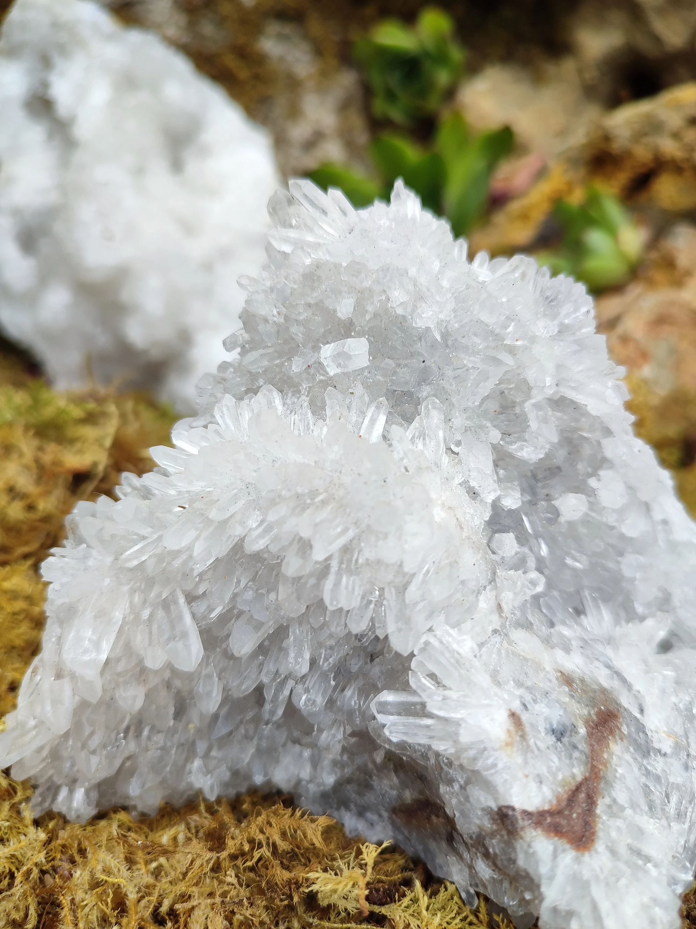 Amas de Cristal de Roche aiguille