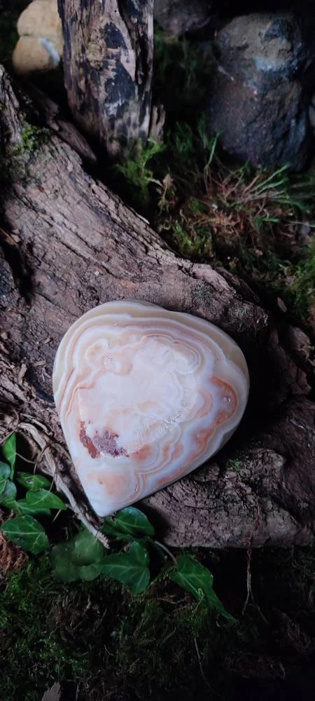 Coupelle d'Onyx Marbre forme coeur