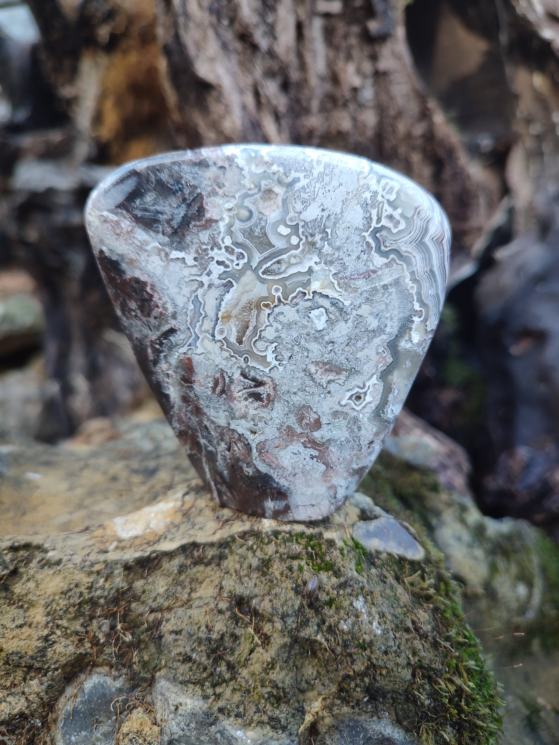 Forme libre d'agate Crazy Lase