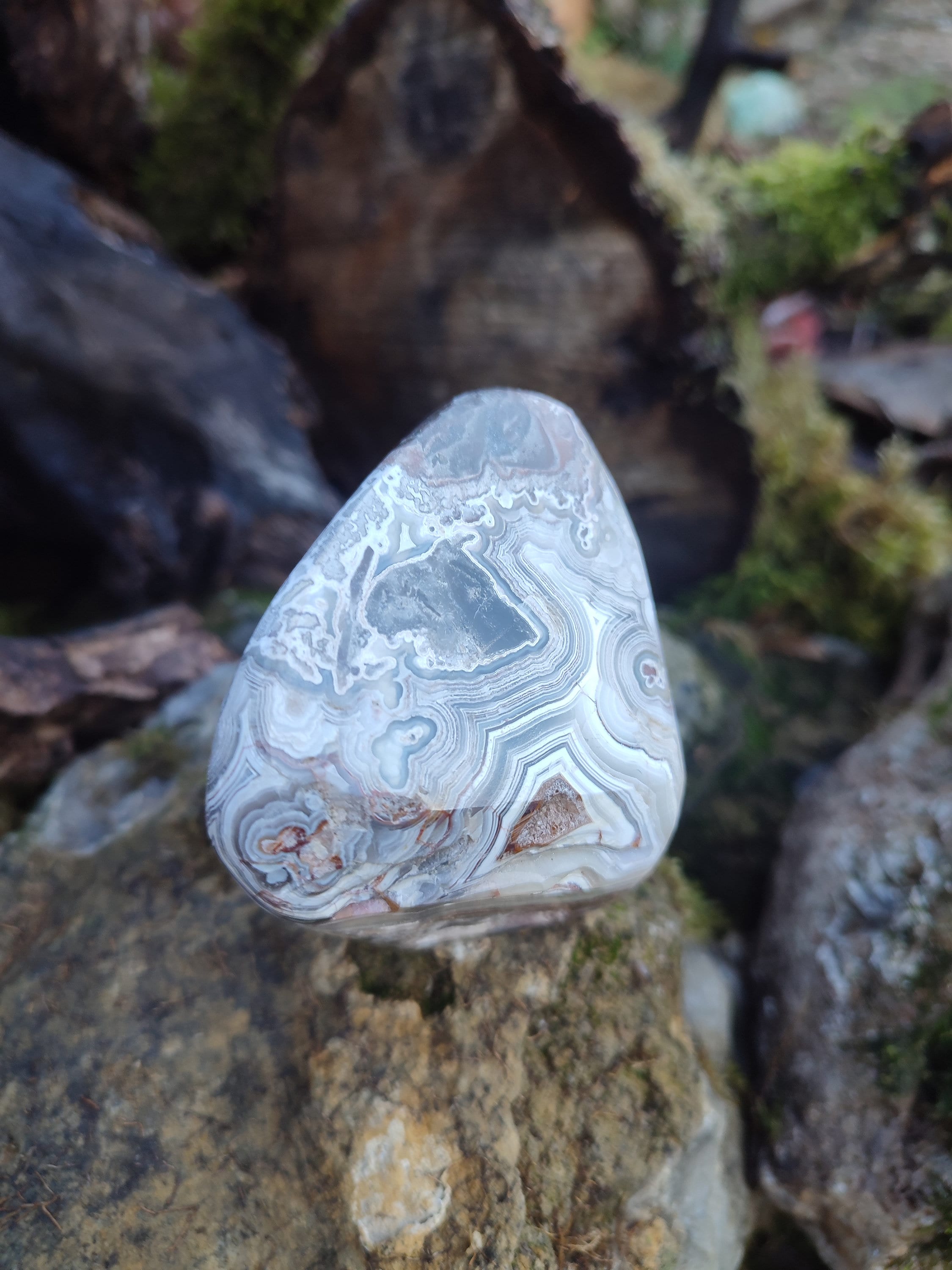 Forme libre d'agate Crazy Lase