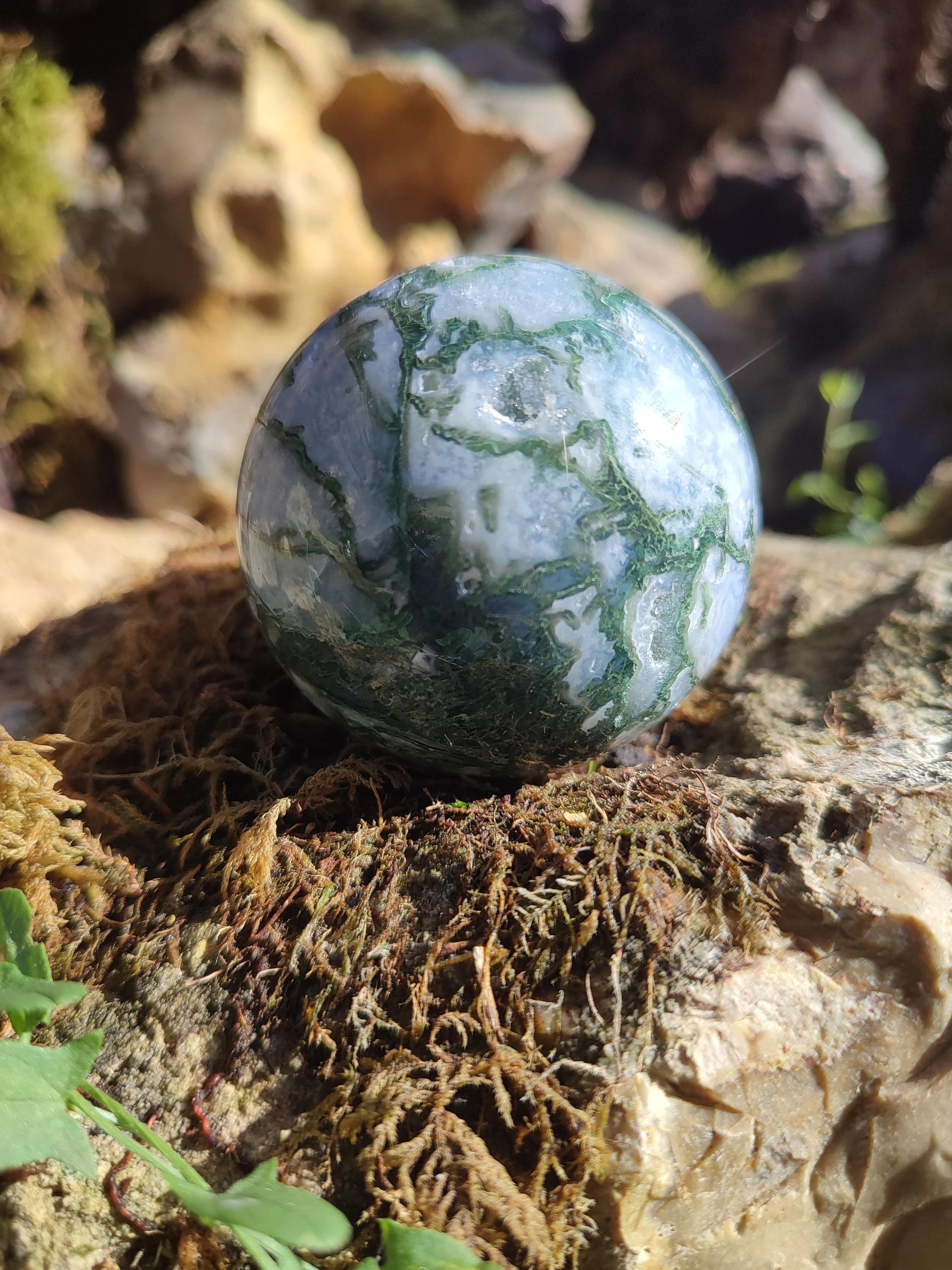 Sphère d'Agate mousse