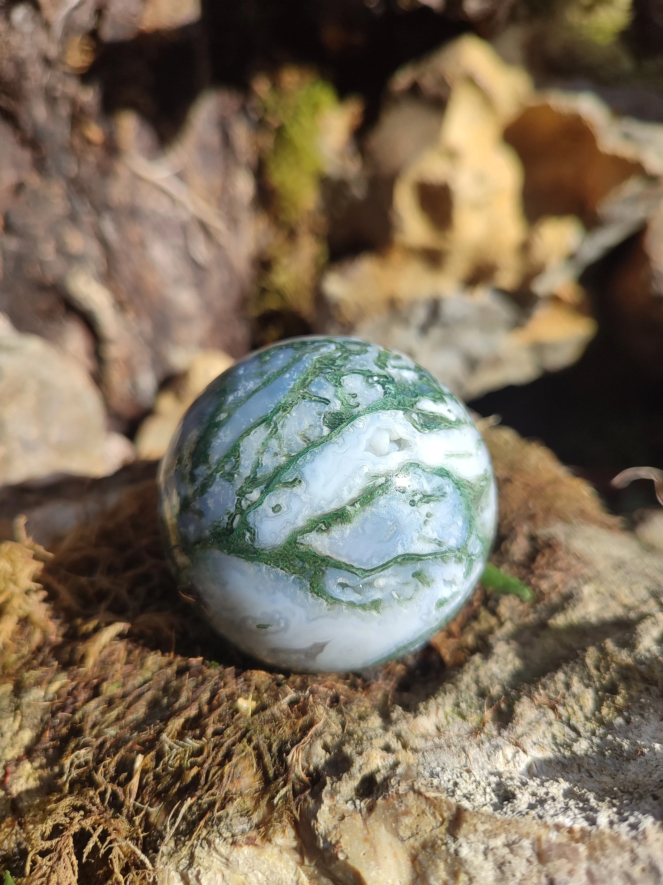 Sphère d'Agate mousse