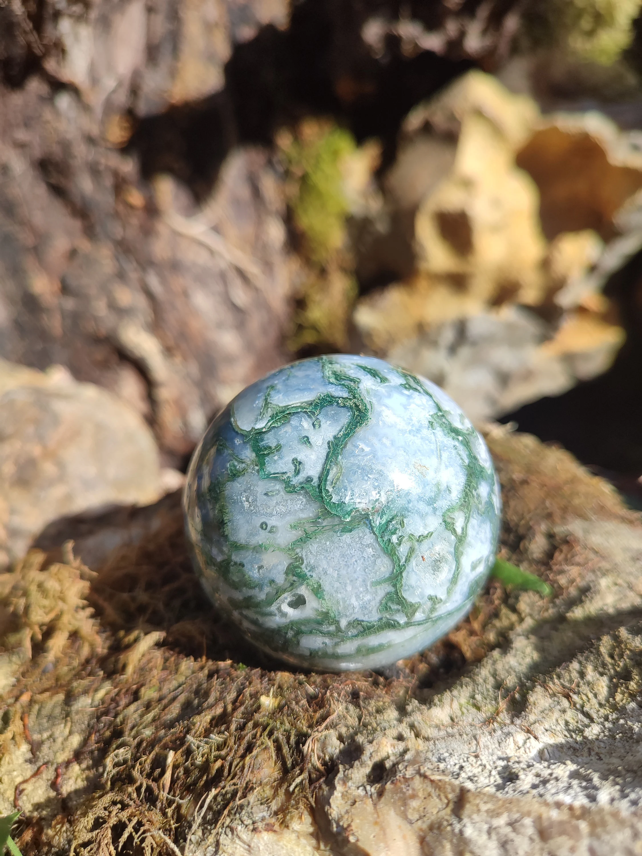 Sphère d'Agate mousse