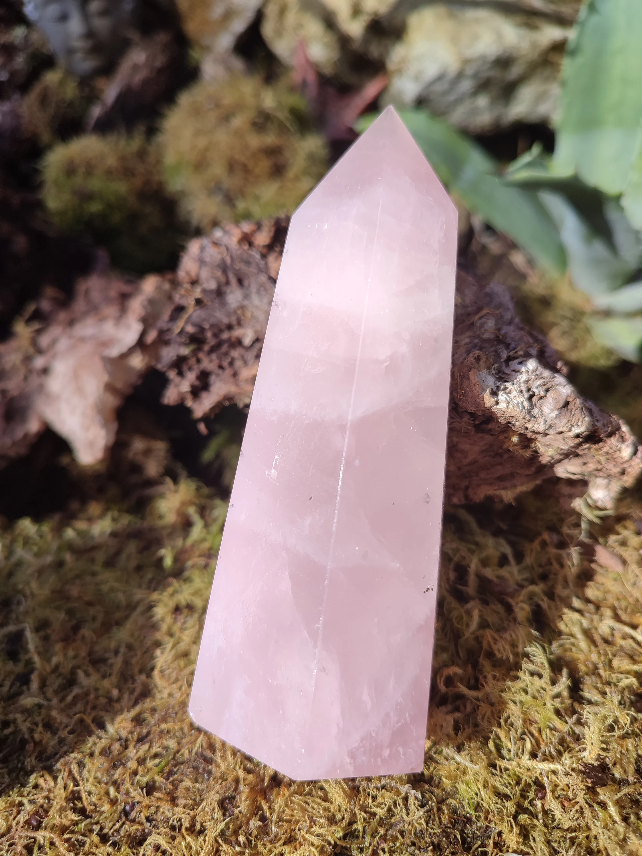 Obélisque de Quartz rose