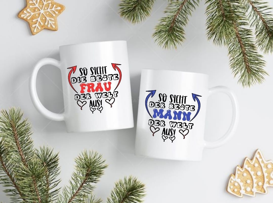 Tasse "Die beste Frau" oder "der beste Mann"