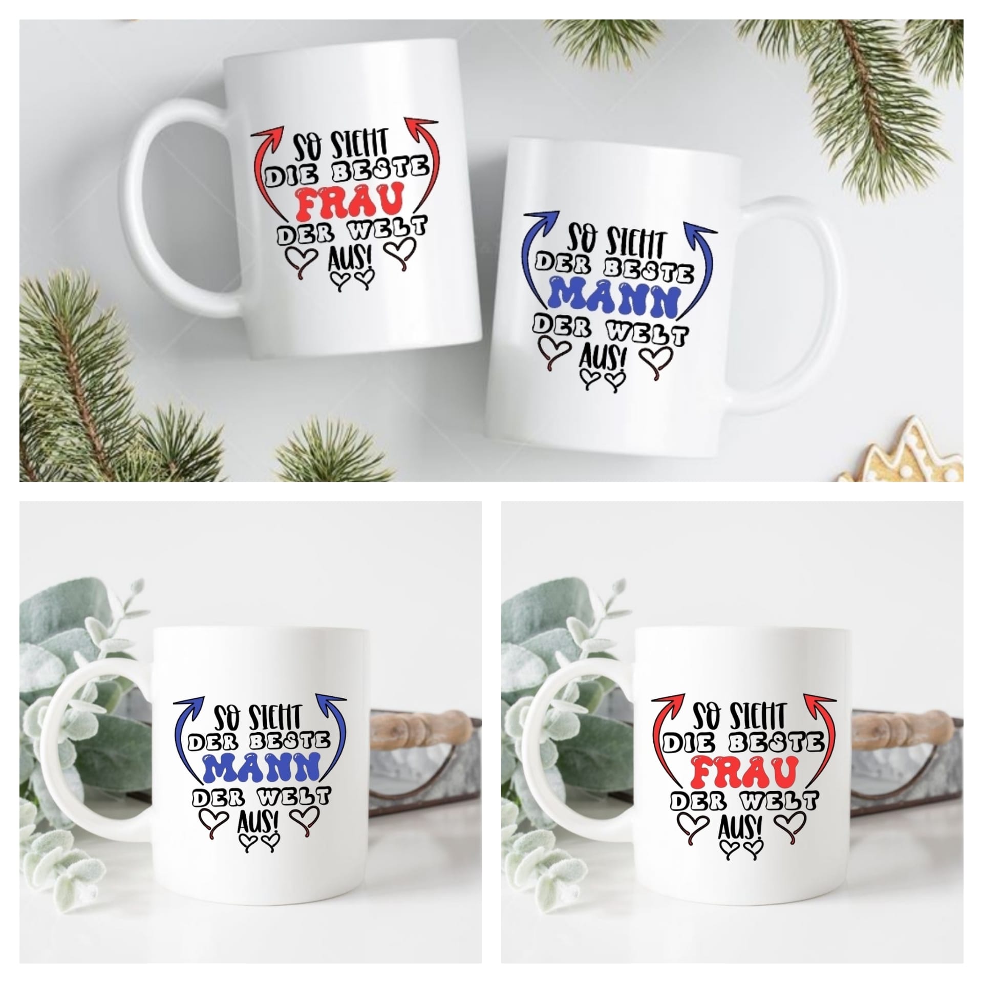 Tasse "Die beste Frau" oder "der beste Mann"