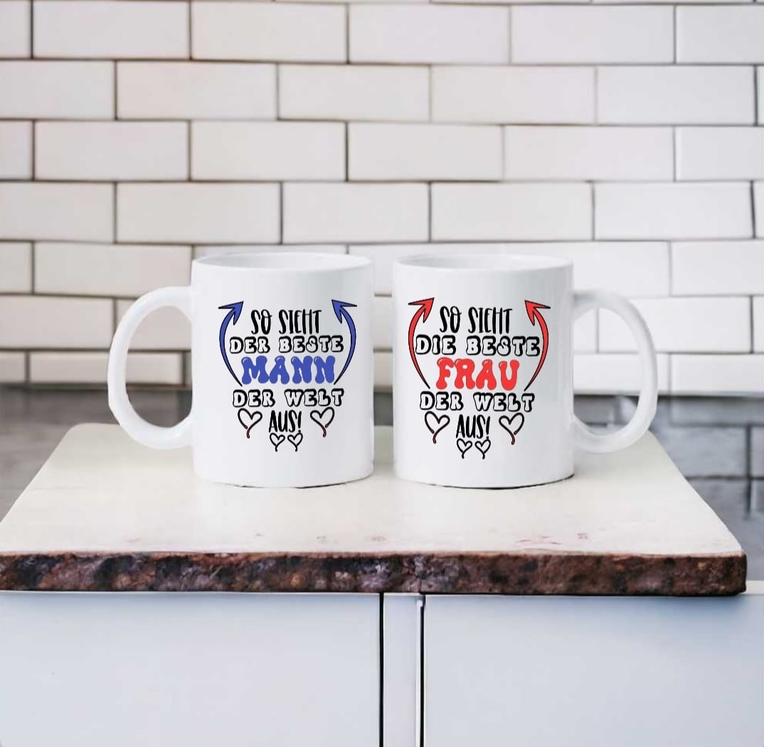 Tasse "Die beste Frau" oder "der beste Mann"