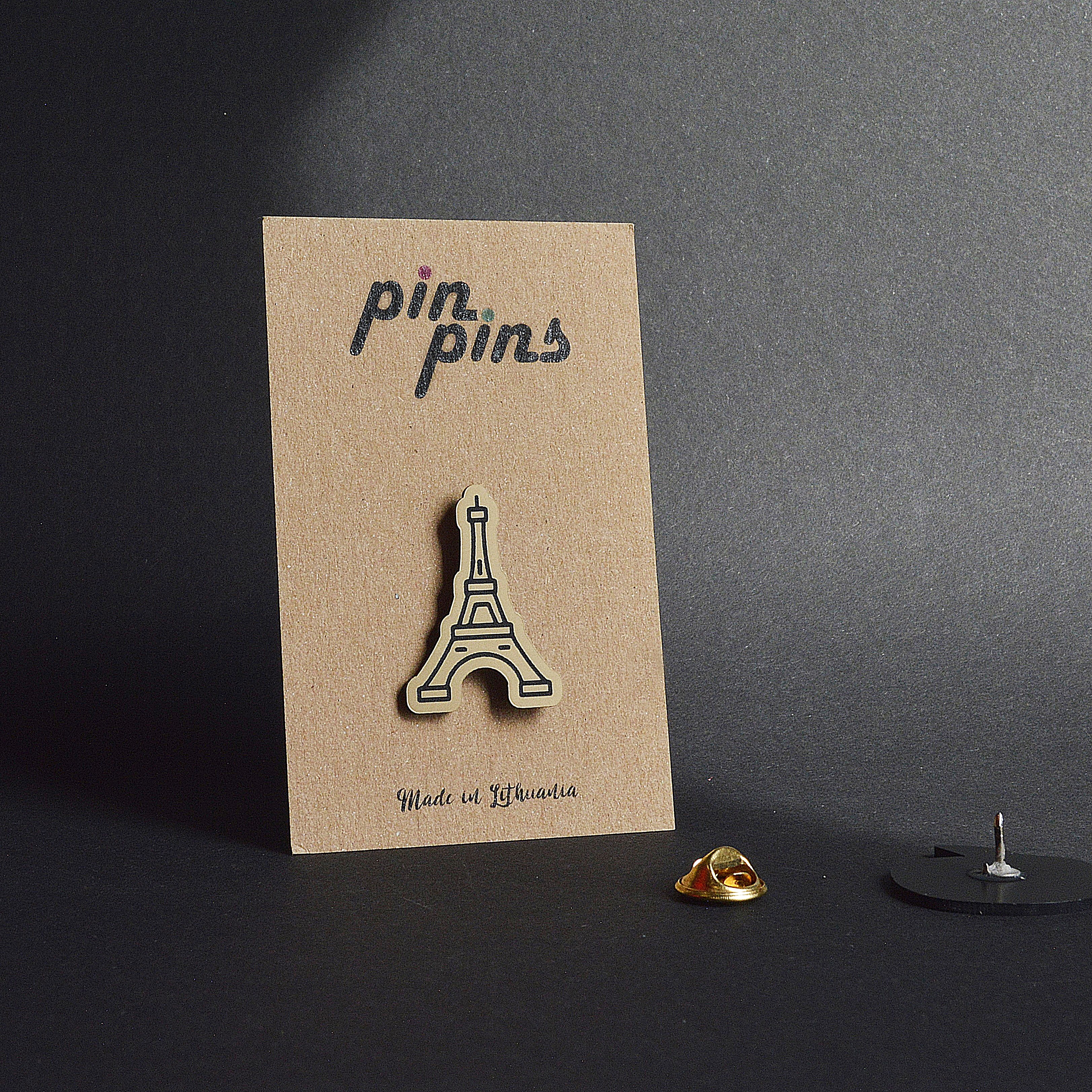 Eifelio bokštas įsegamas Pin ženkliukas sagė drabužio aksesuaras