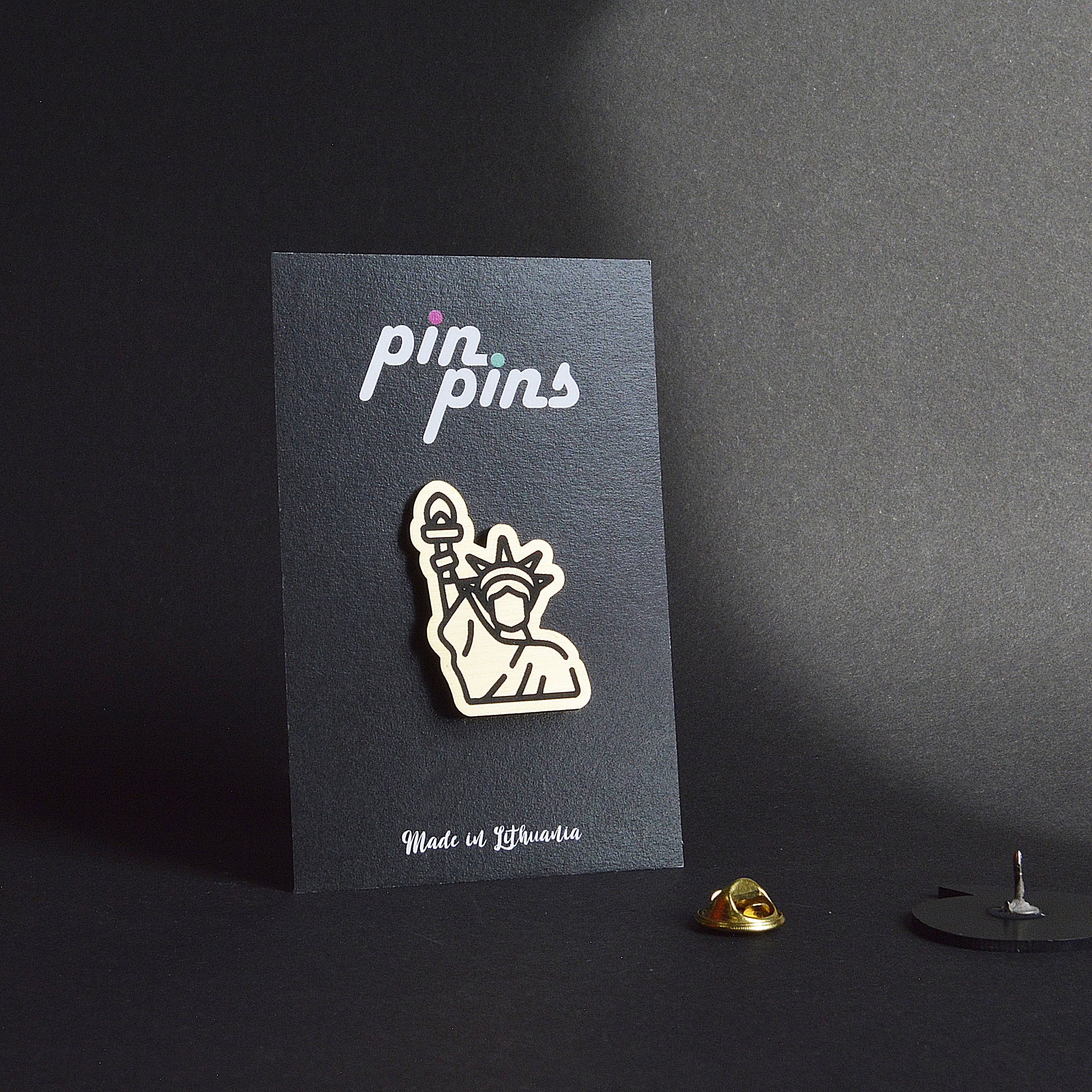 Laisvės statula NYC Statue of liberty įsegamas Pin ženkliukas sagė drabužio aksesuaras