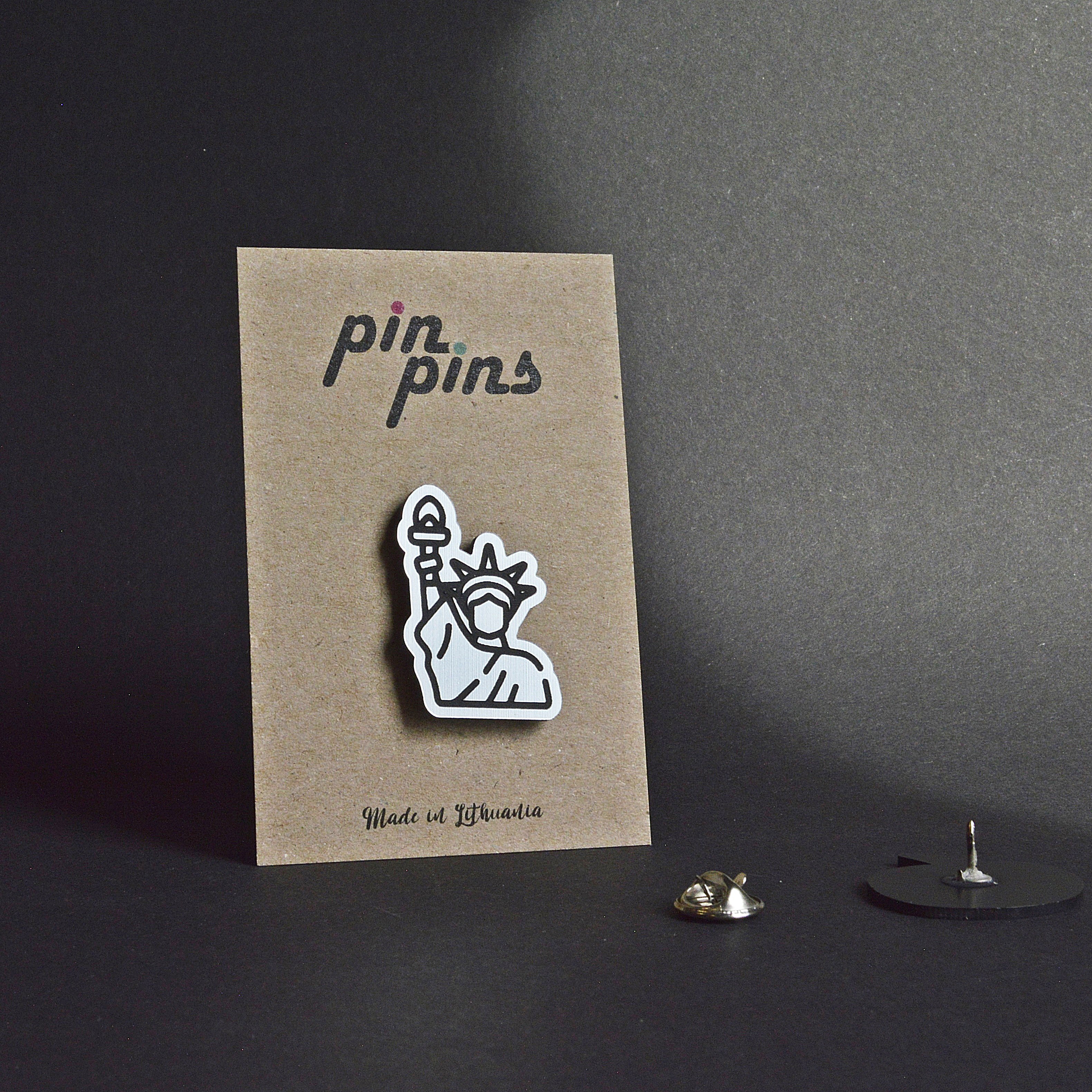 Laisvės statula NYC Statue of liberty įsegamas Pin ženkliukas sagė drabužio aksesuaras