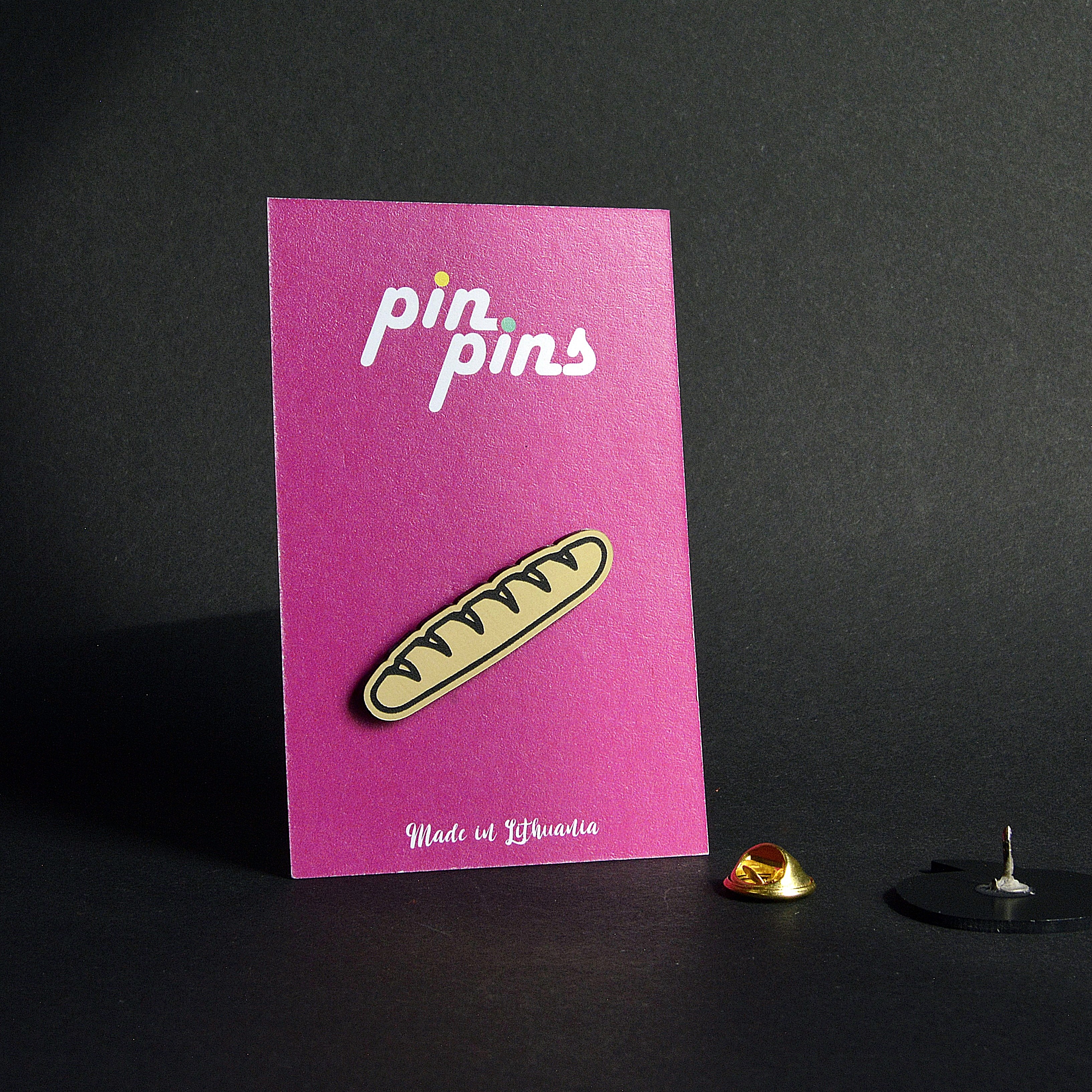 Prancūziškas batonas įsegamas Pin ženkliukas sagė drabužio aksesuaras