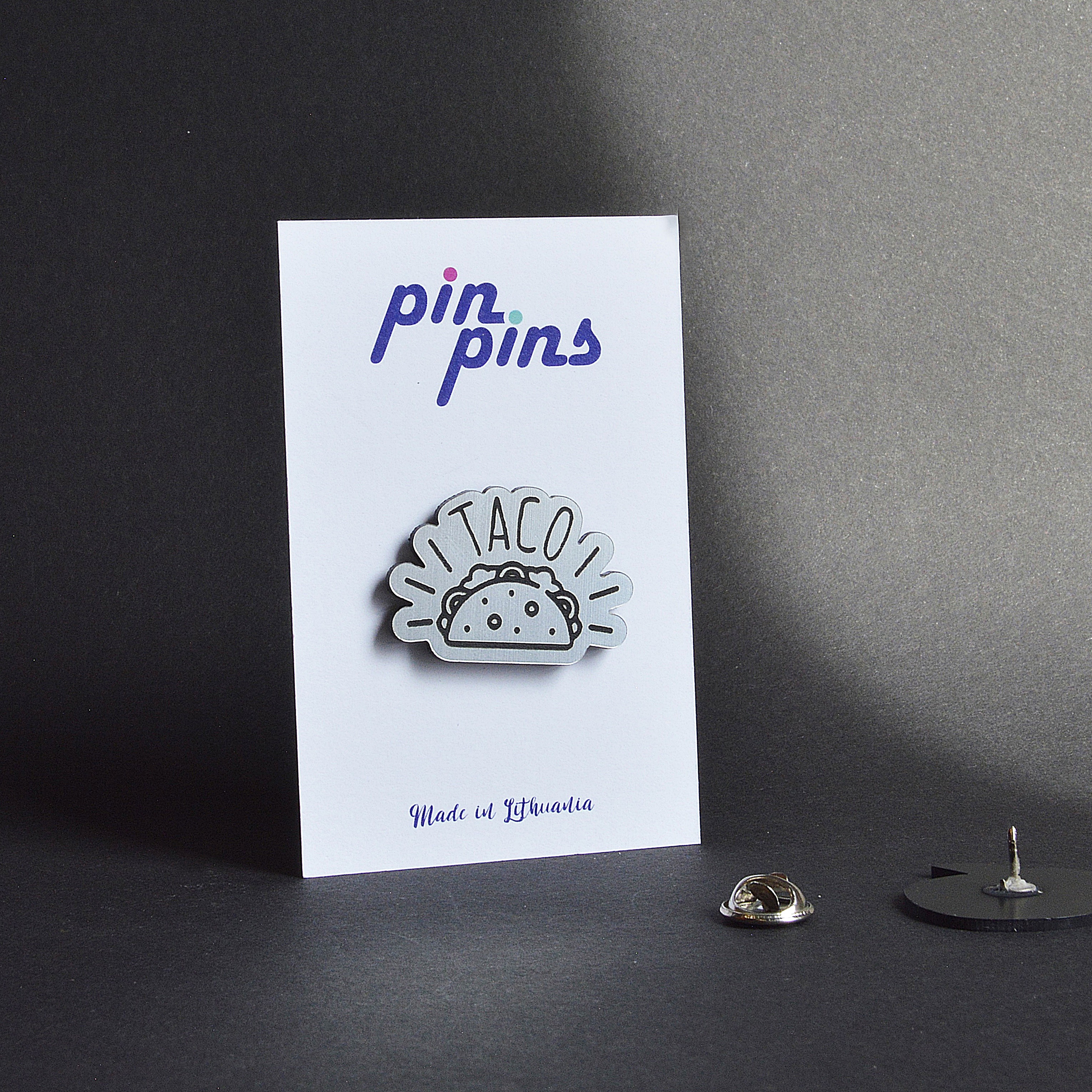 Taco įsegamas Pin ženkliukas sagė drabužio aksesuaras