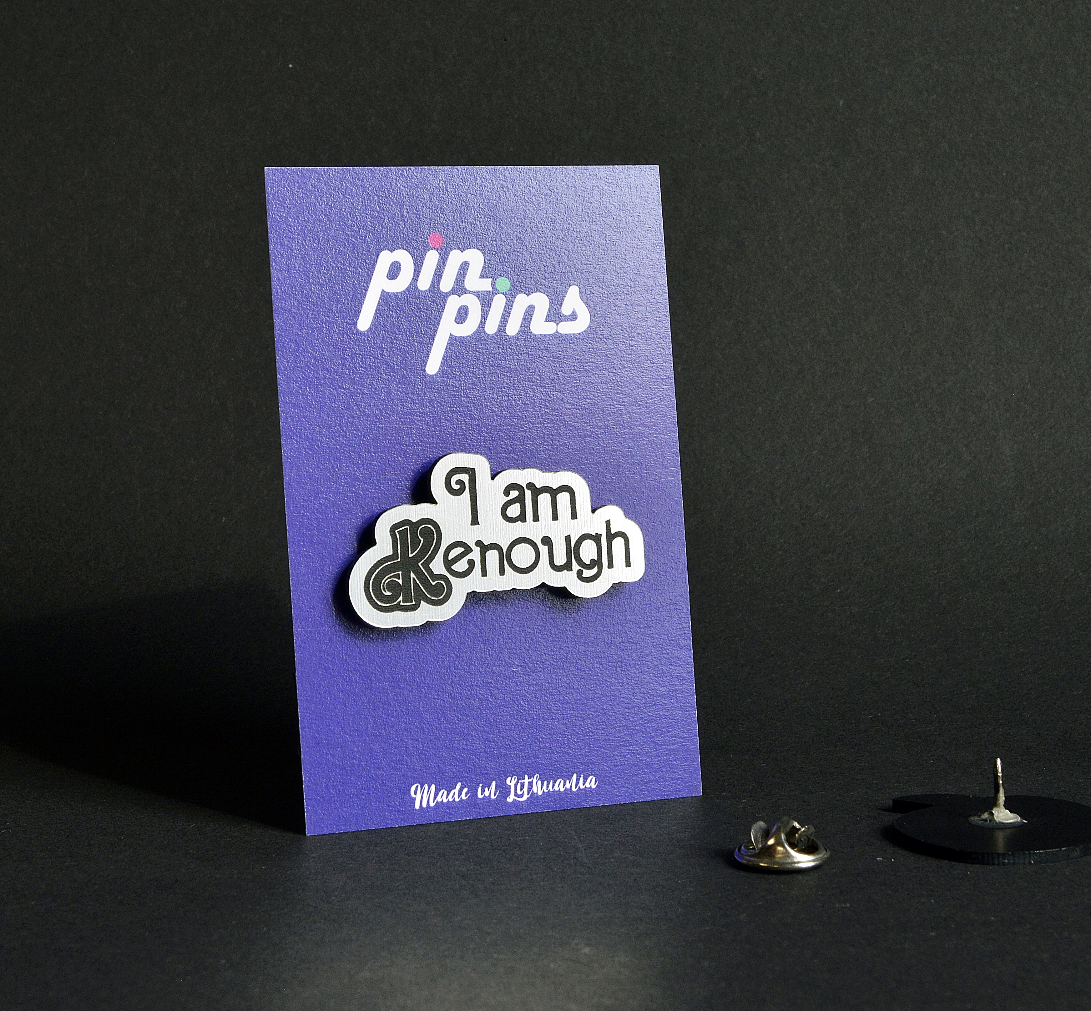 I am Kenough įsegamas Pin ženkliukas sagė drabužio aksesuaras
