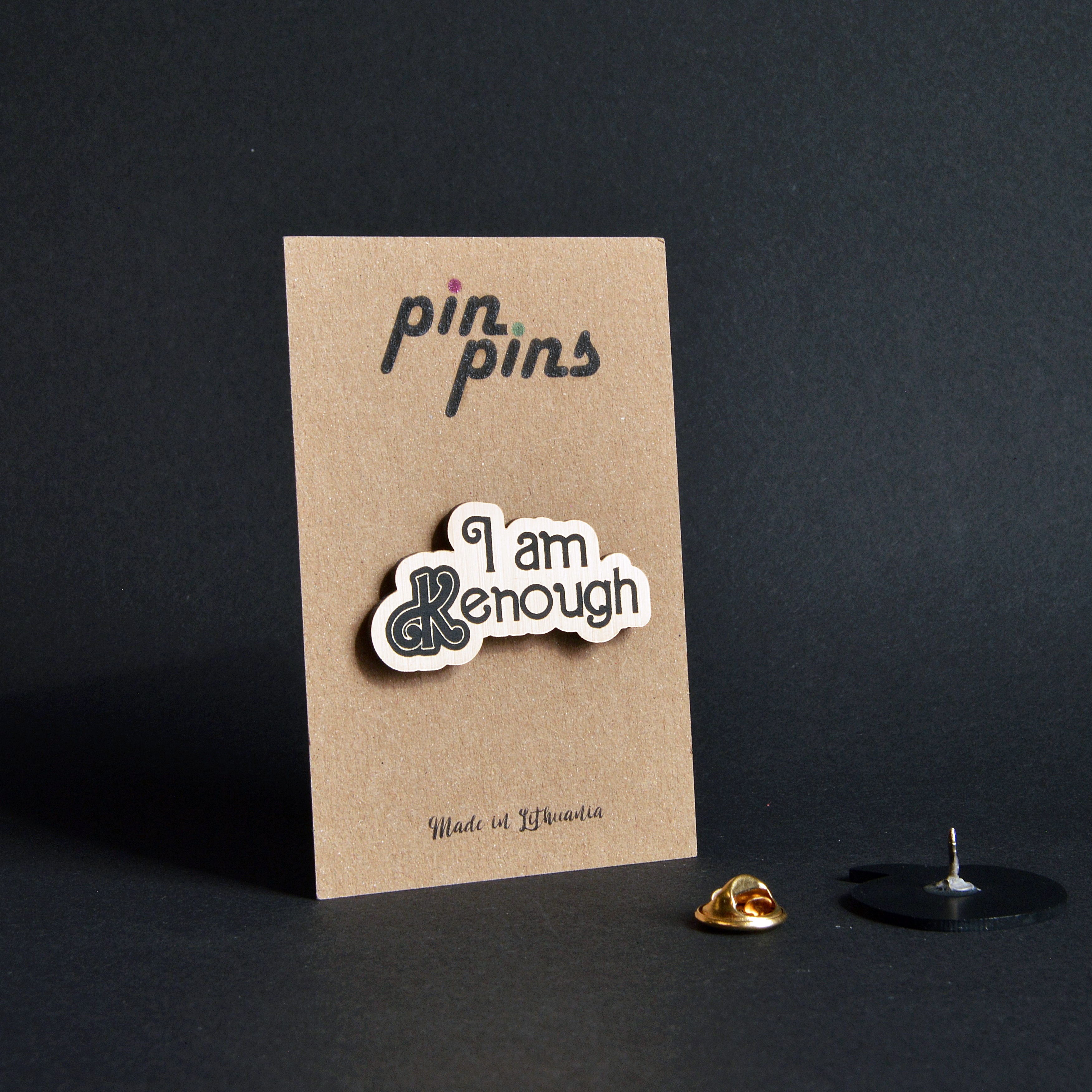 I am Kenough įsegamas Pin ženkliukas sagė drabužio aksesuaras