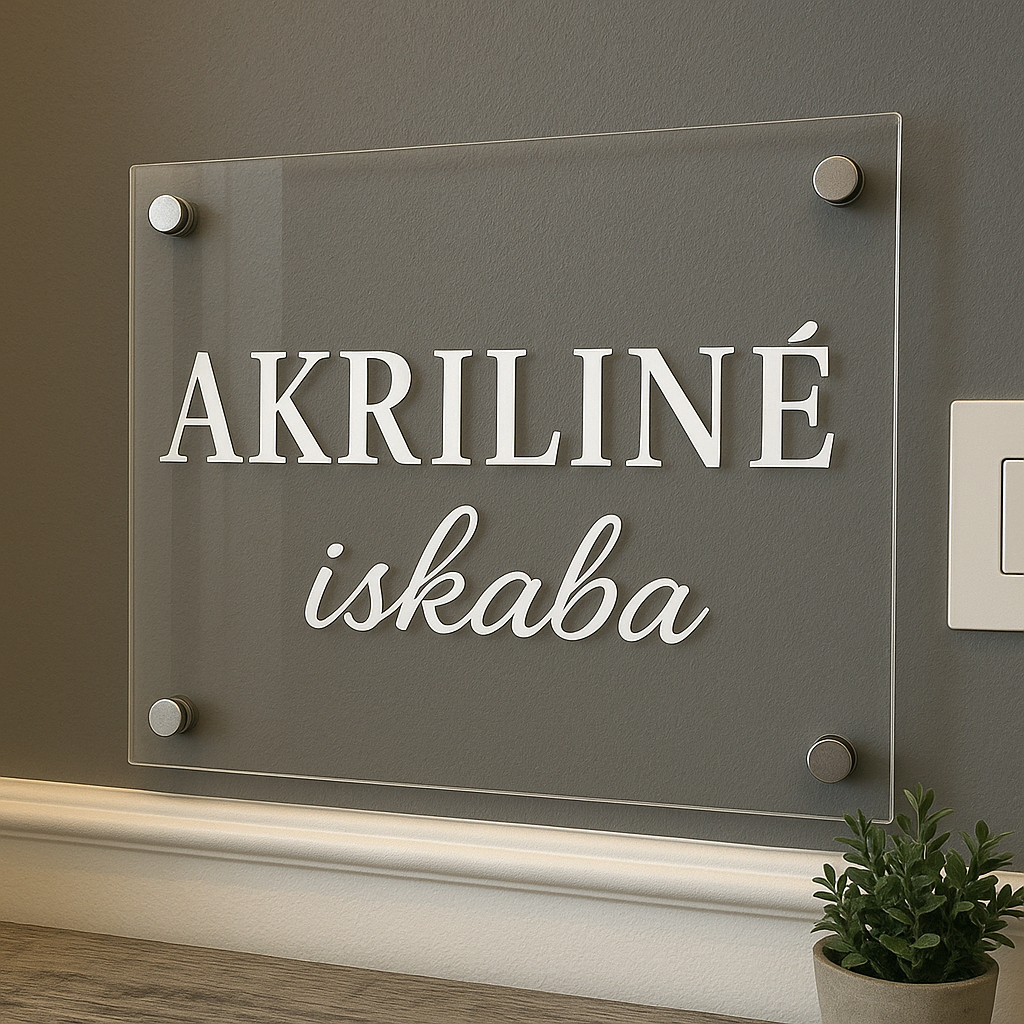 Akrilinė iškaba