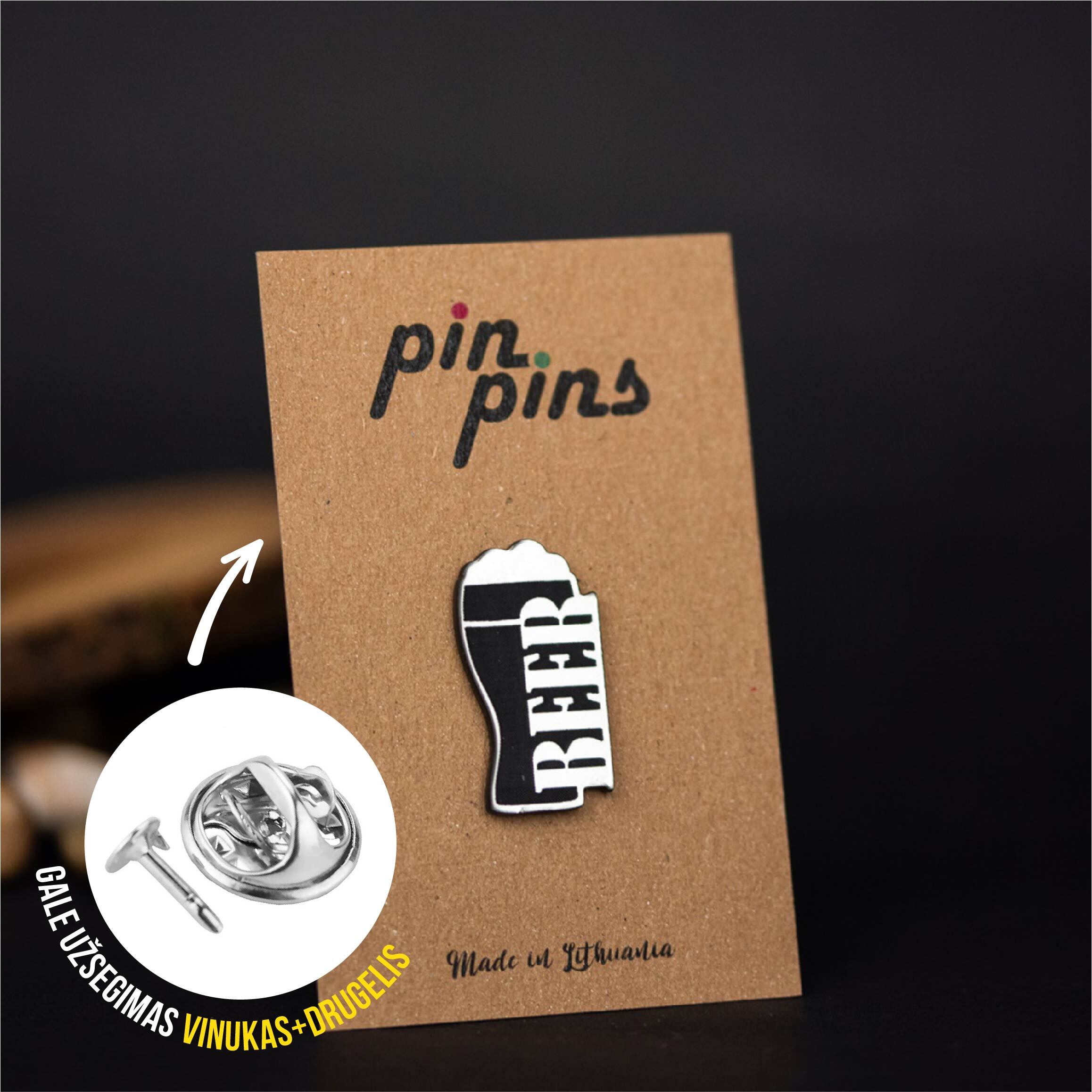 BEER master įsegamas Pin ženkliukas sagė drabužio aksesuaras