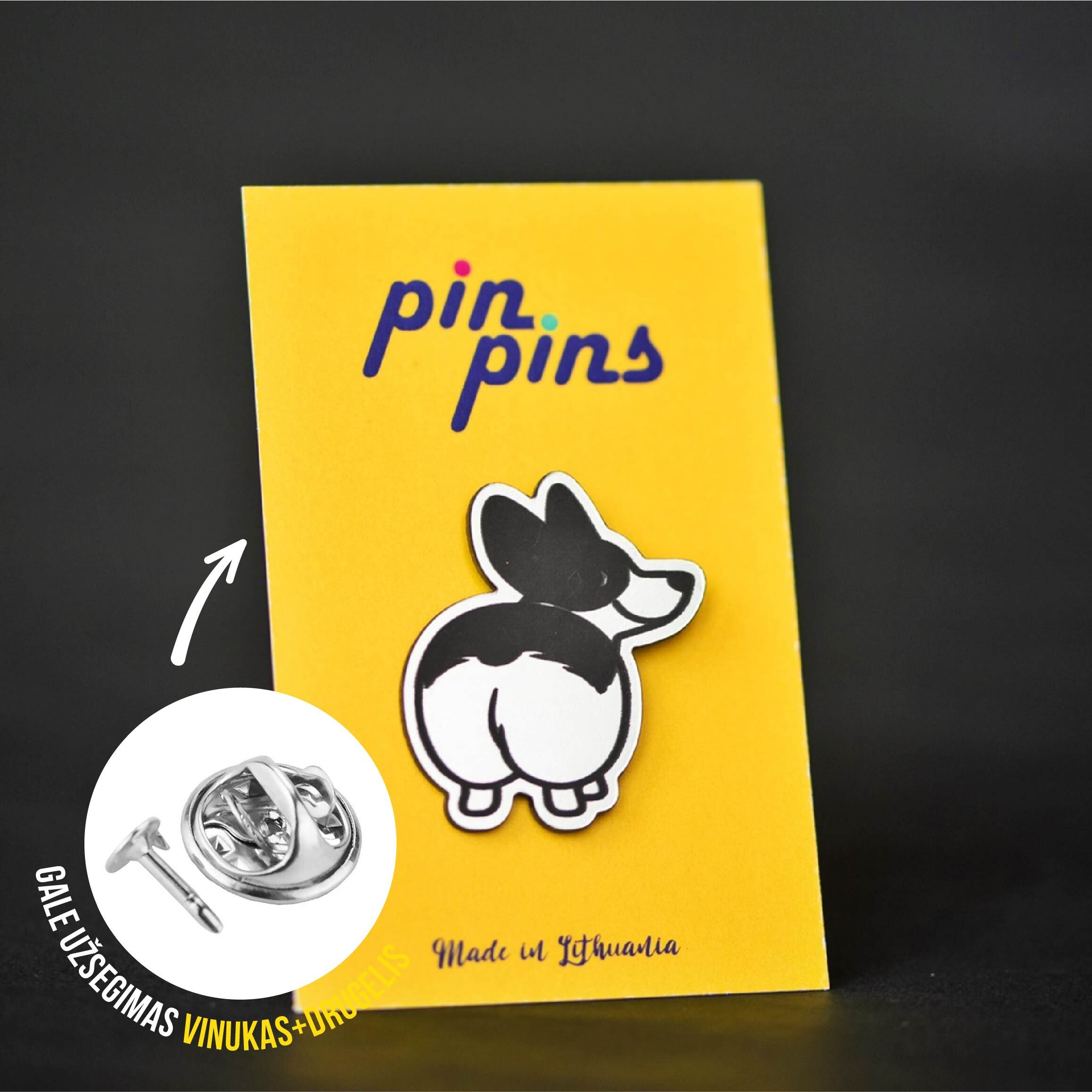 Corgis Korgis įsegamas Pin ženkliukas sagė drabužio aksesuaras