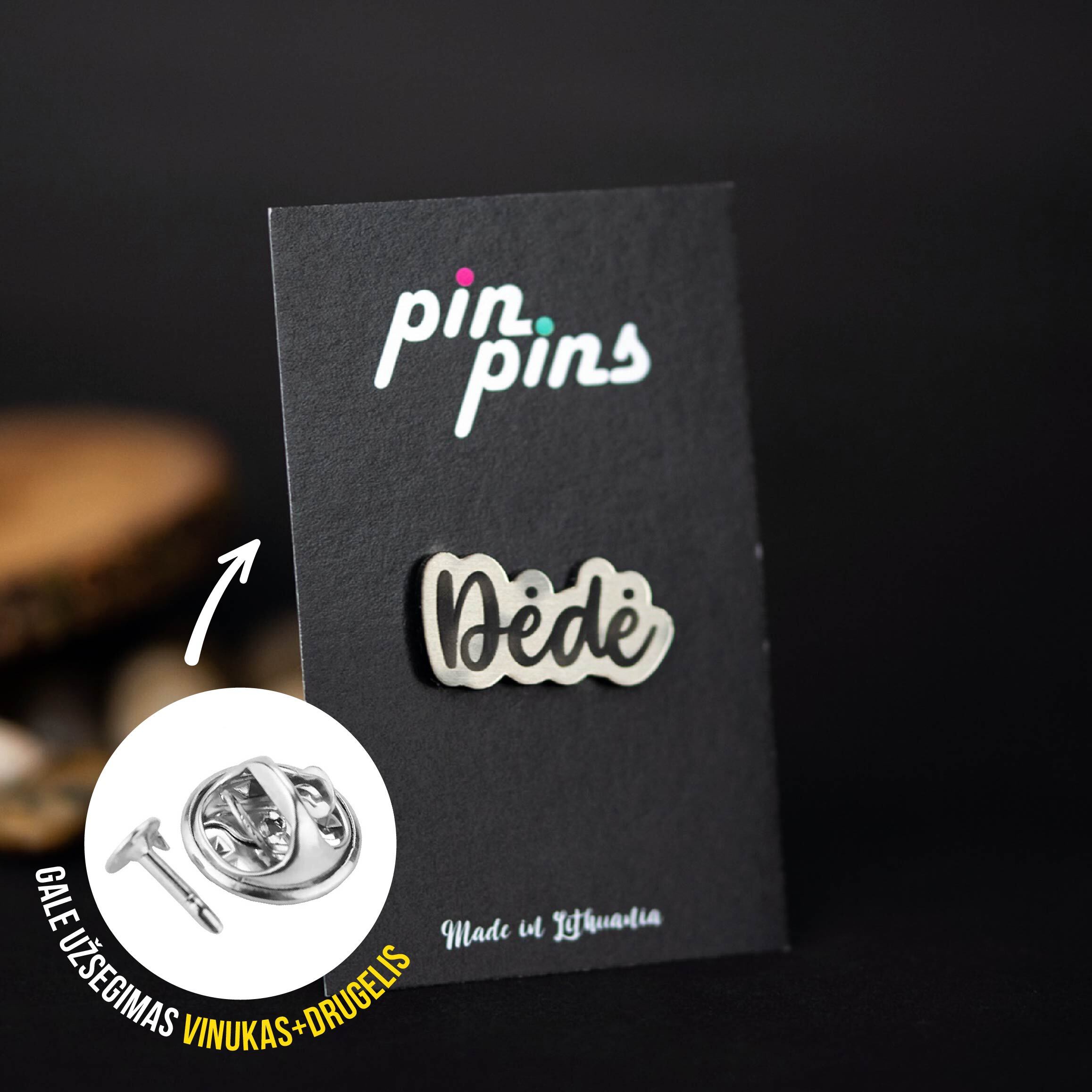 Dėdė įsegamas Pin ženkliukas sagė drabužio aksesuaras