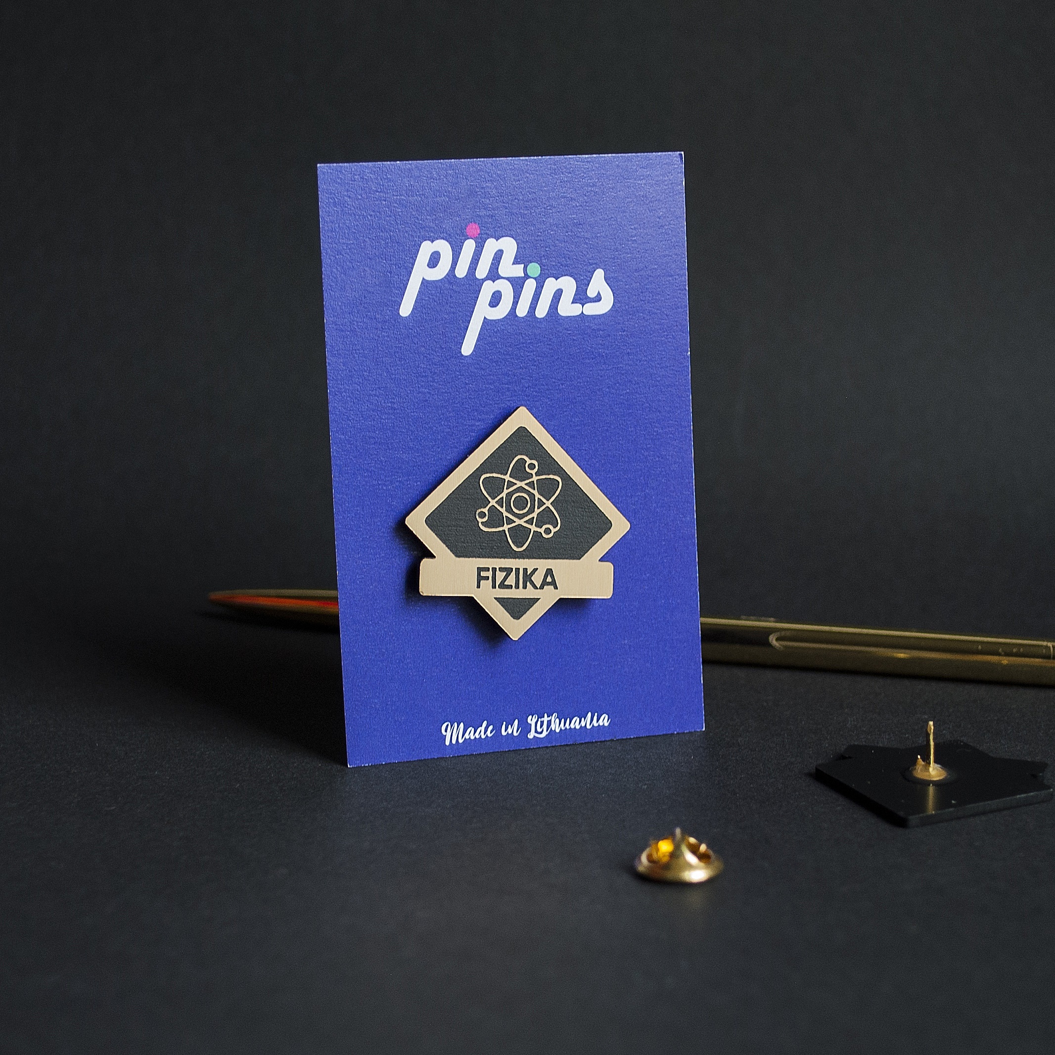 Fizika įsegamas Pin ženkliukas sagė
