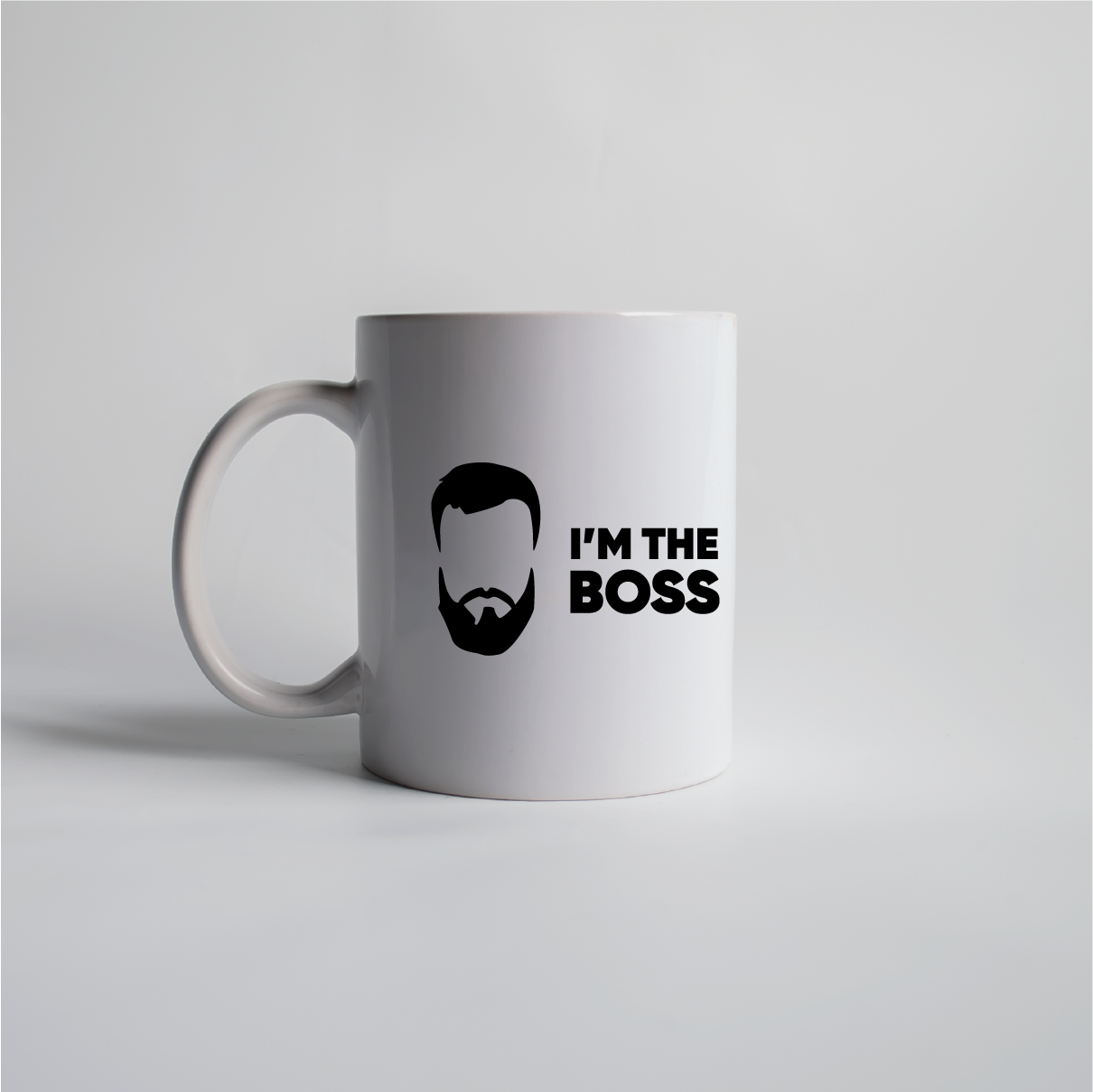 I'm the BOSS. Puodelis (baltas) 330ml