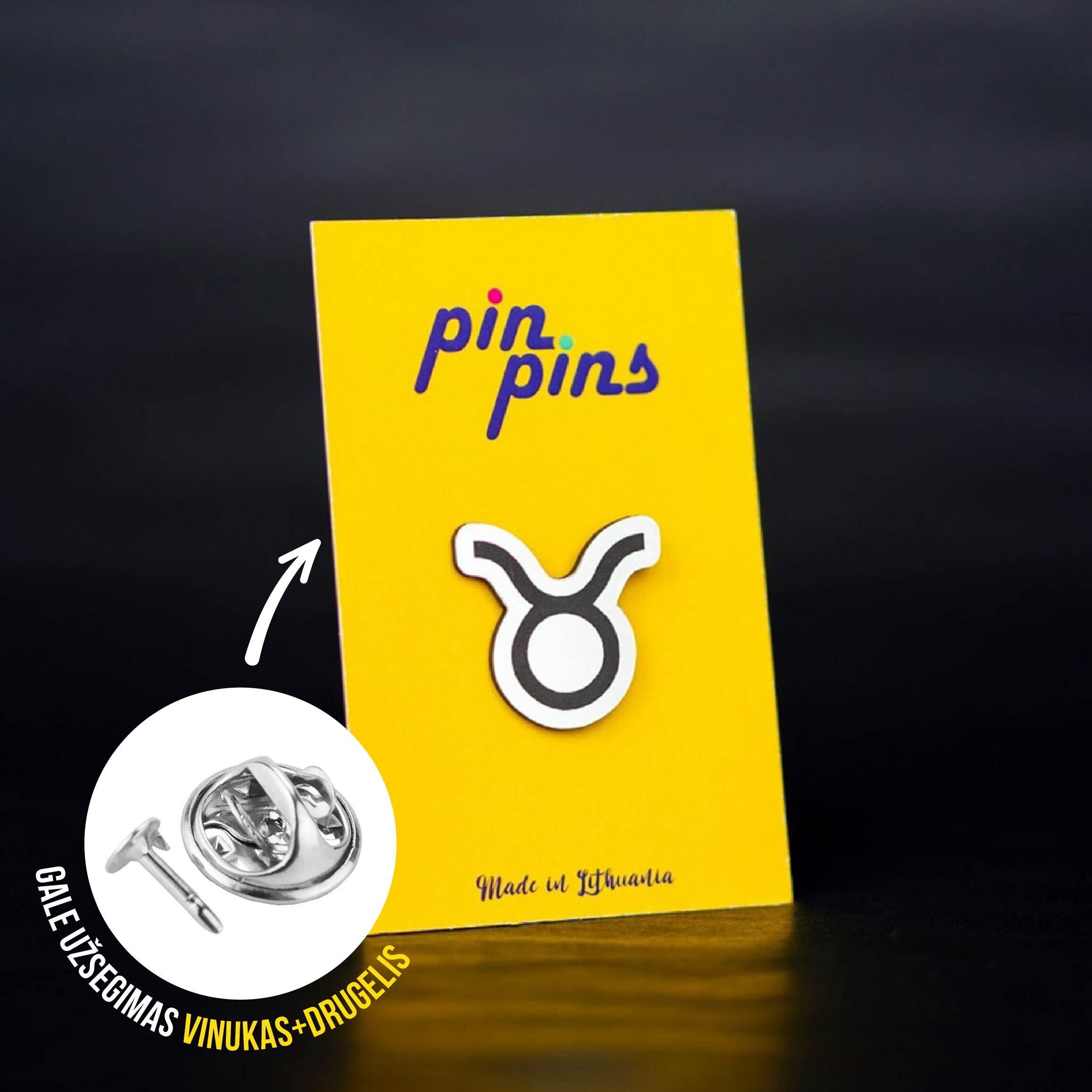 Jautis zodiakas įsegamas Pin ženkliukas sagė drabužio aksesuaras