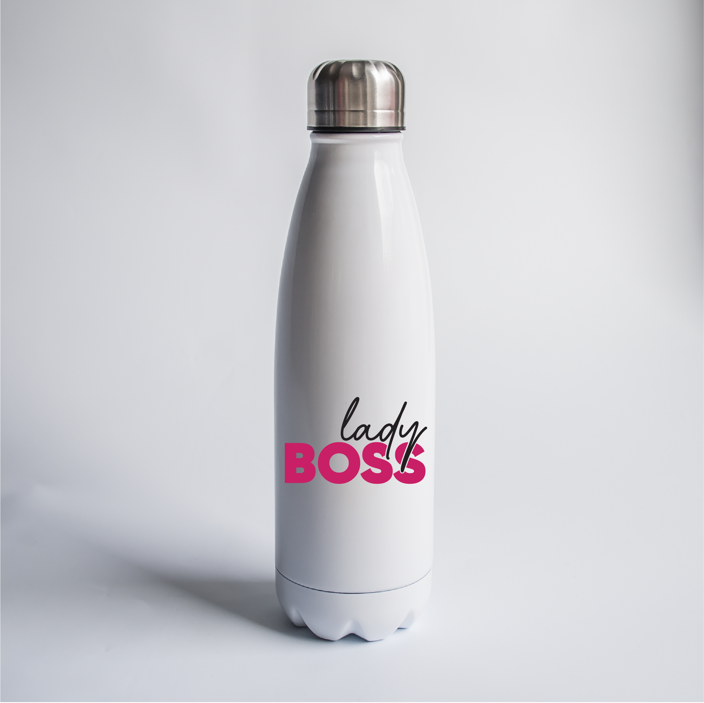 Lady Boss. Metalinis termosas/gertuvė (baltas) 700ml